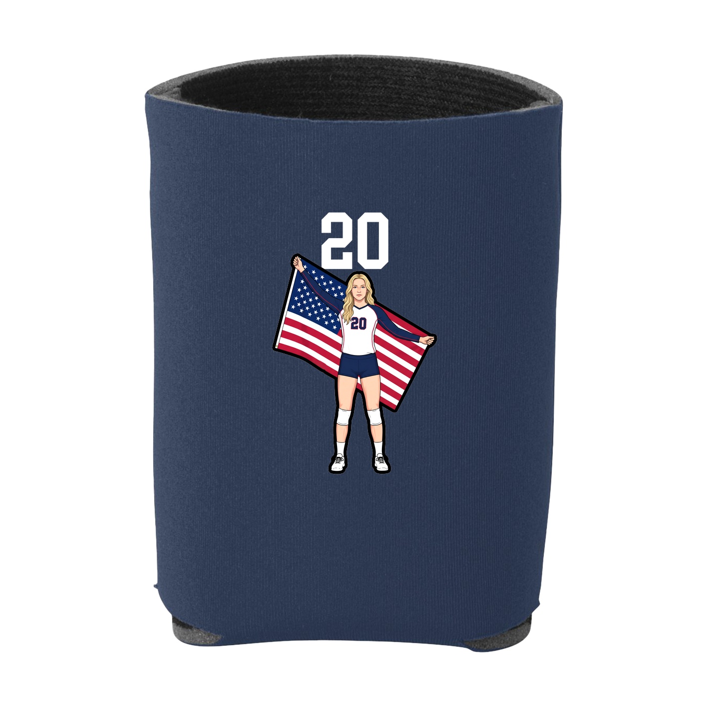 Can Holder — Number Top in Navy