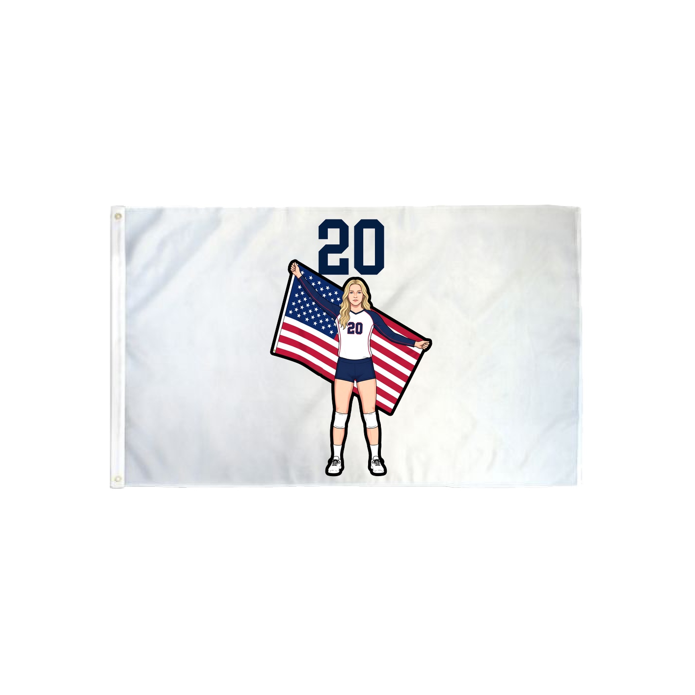 3x5 Flag — Number Top in Classic