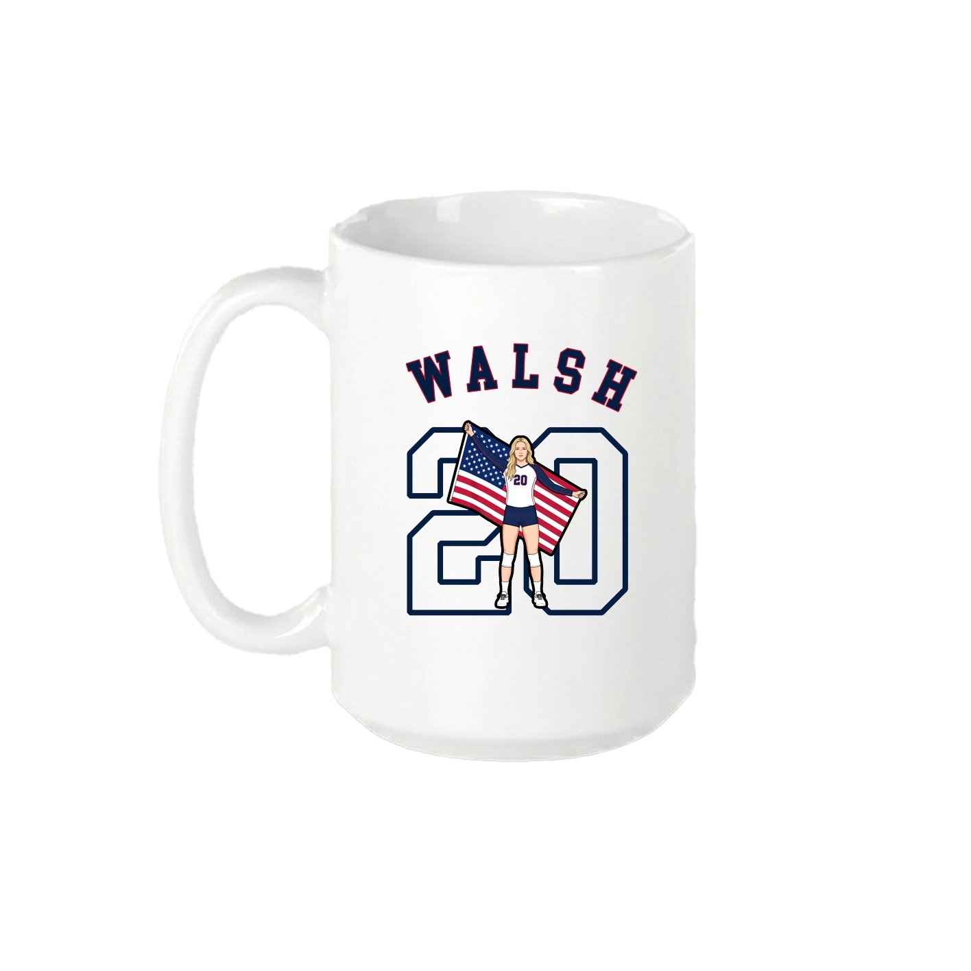 15oz Coffee Mug — Shirsey Arch in White