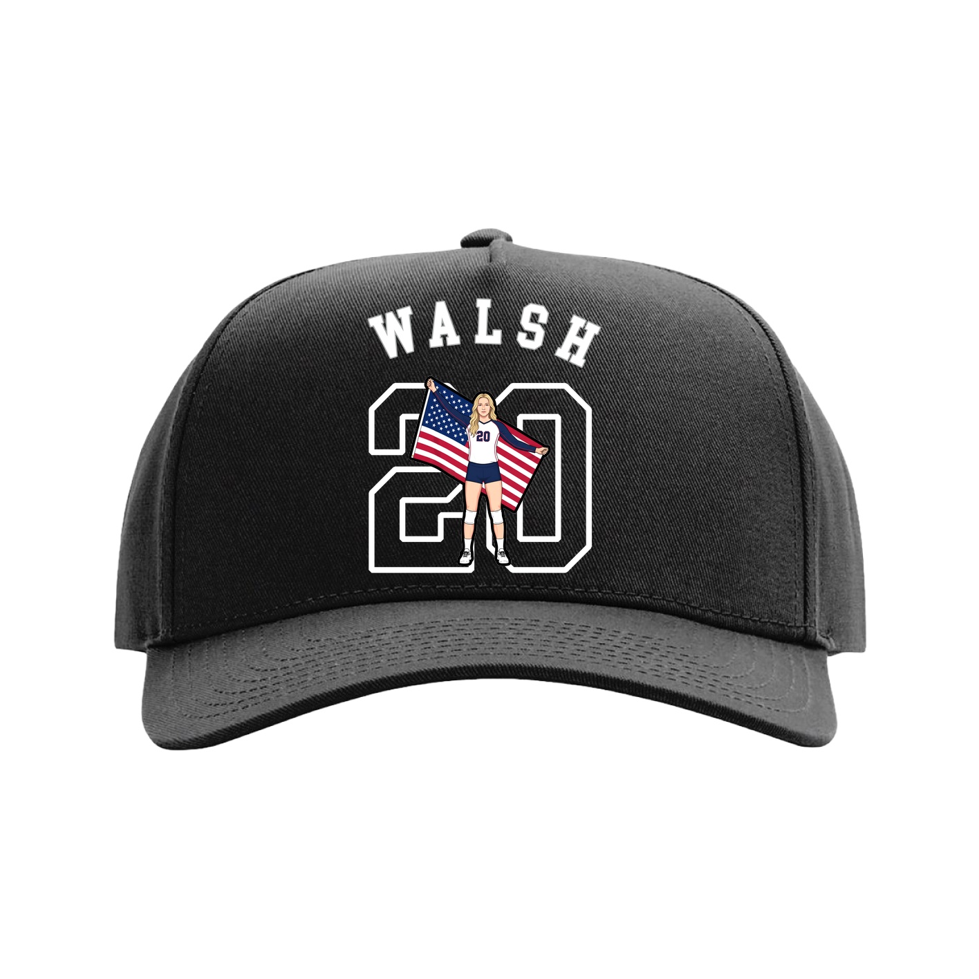 Full Fabric Five-Panel Champ Cap