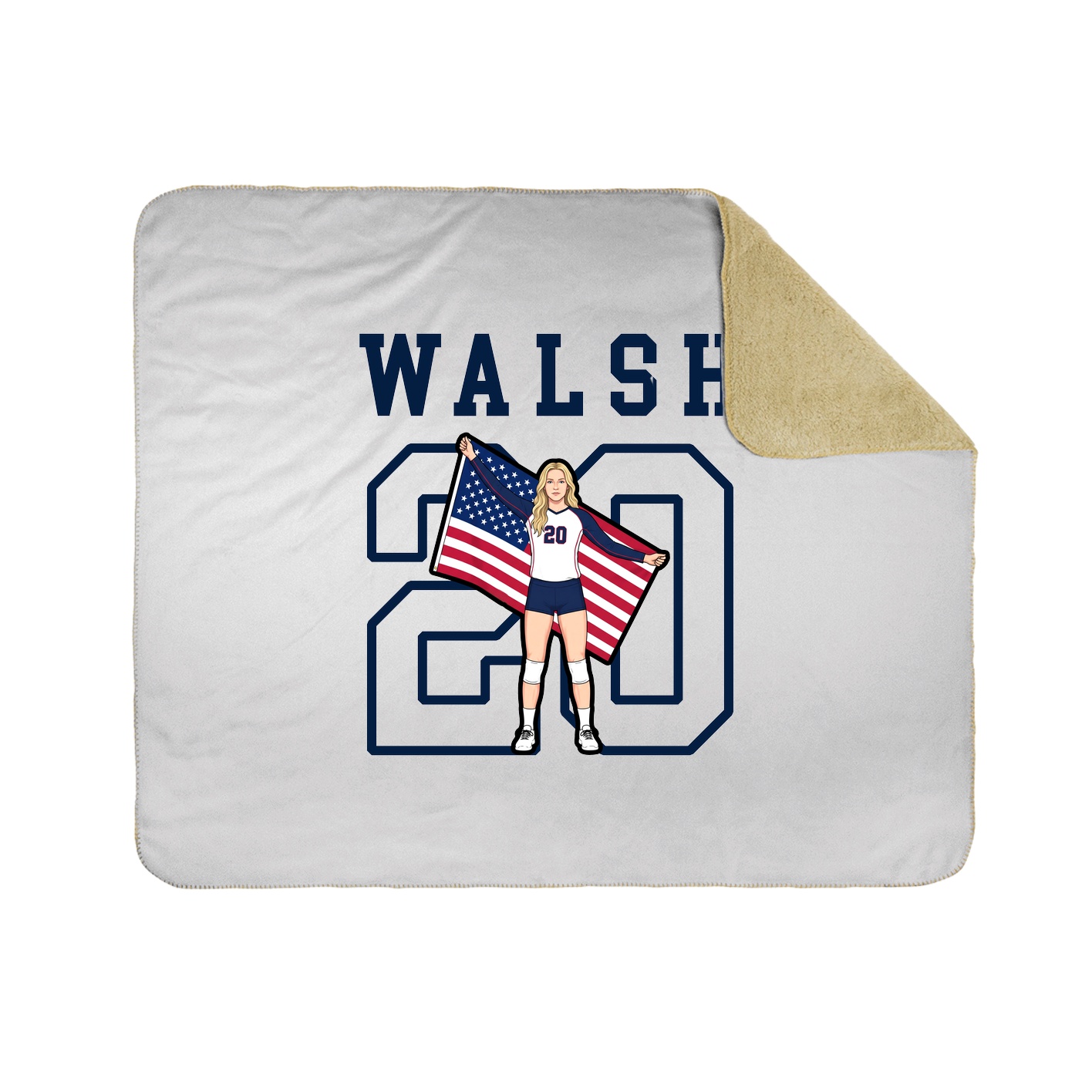 Throw Blanket — Shirsey in White
