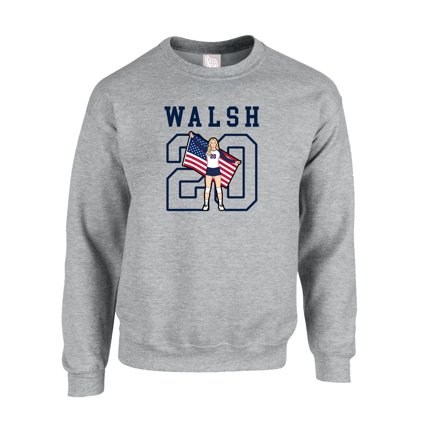 Fleece Crew — Shirsey in Grey