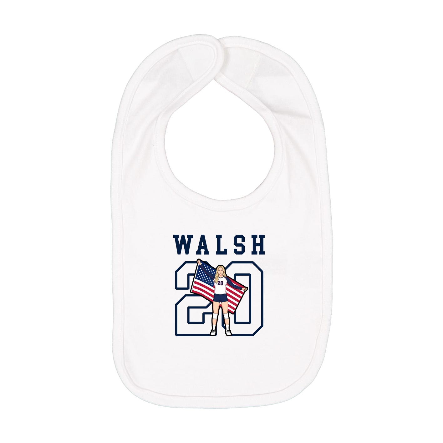 Infant Bib — Shirsey in White