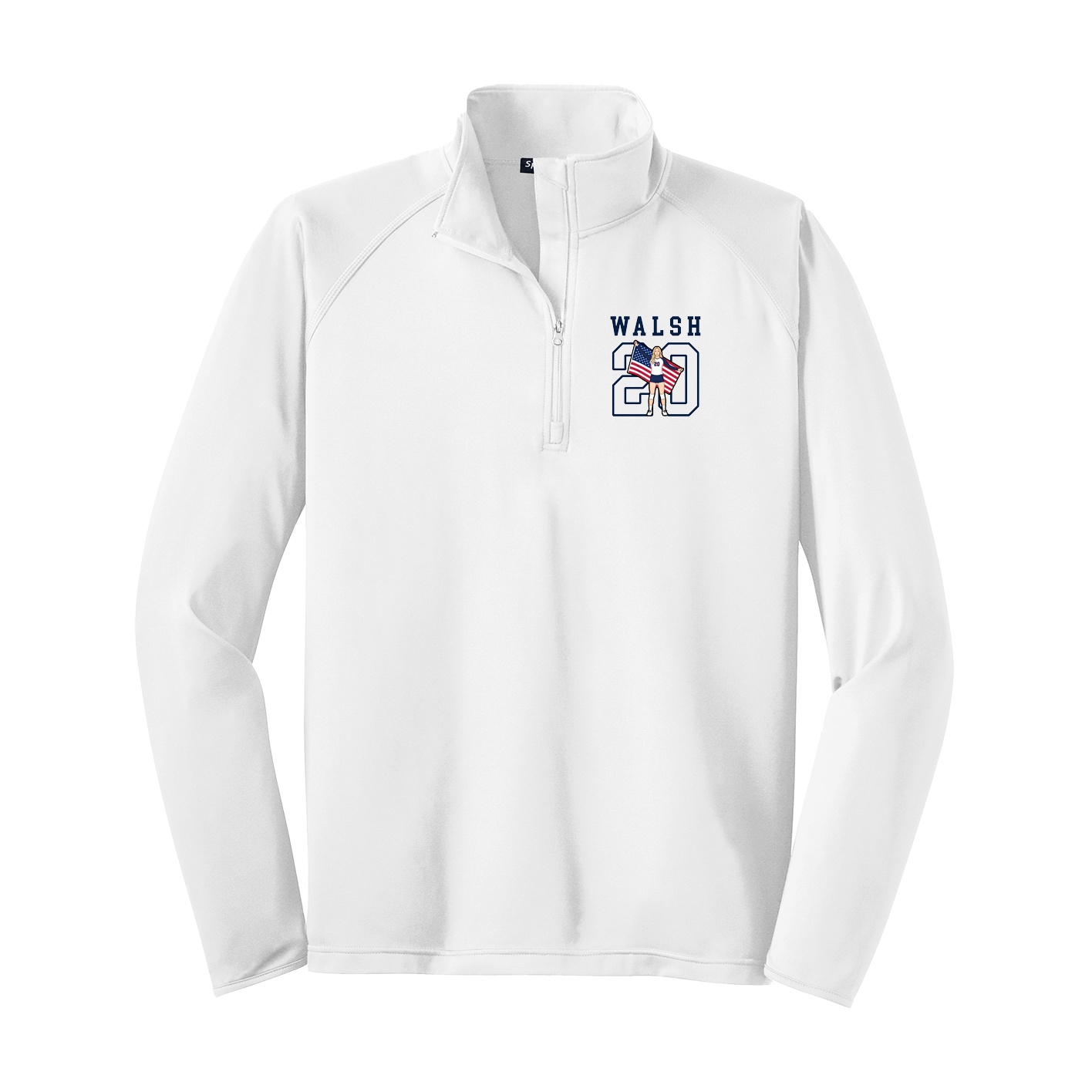Q-Zip Pullover — Shirsey in White