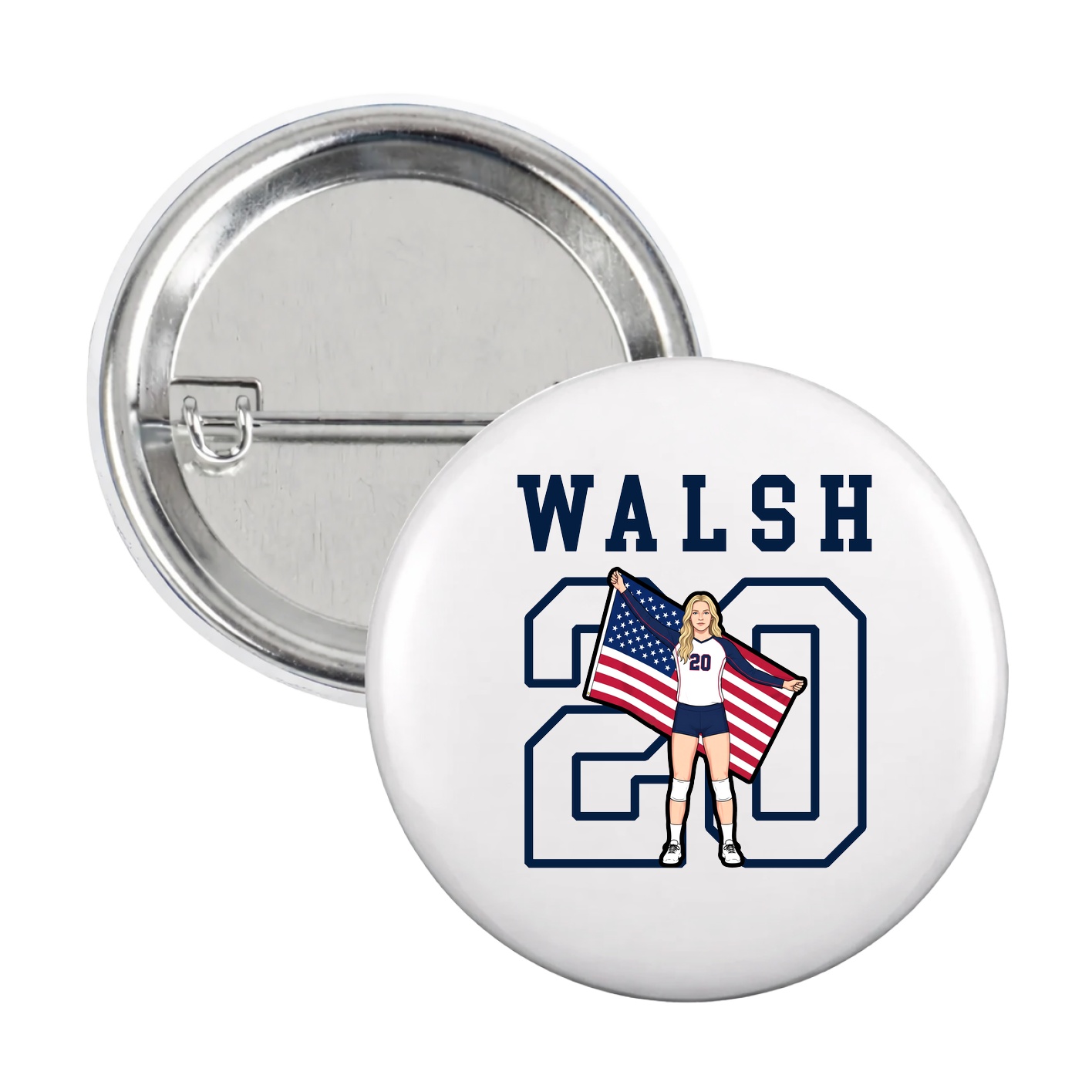Game Day Button — Shirsey in White
