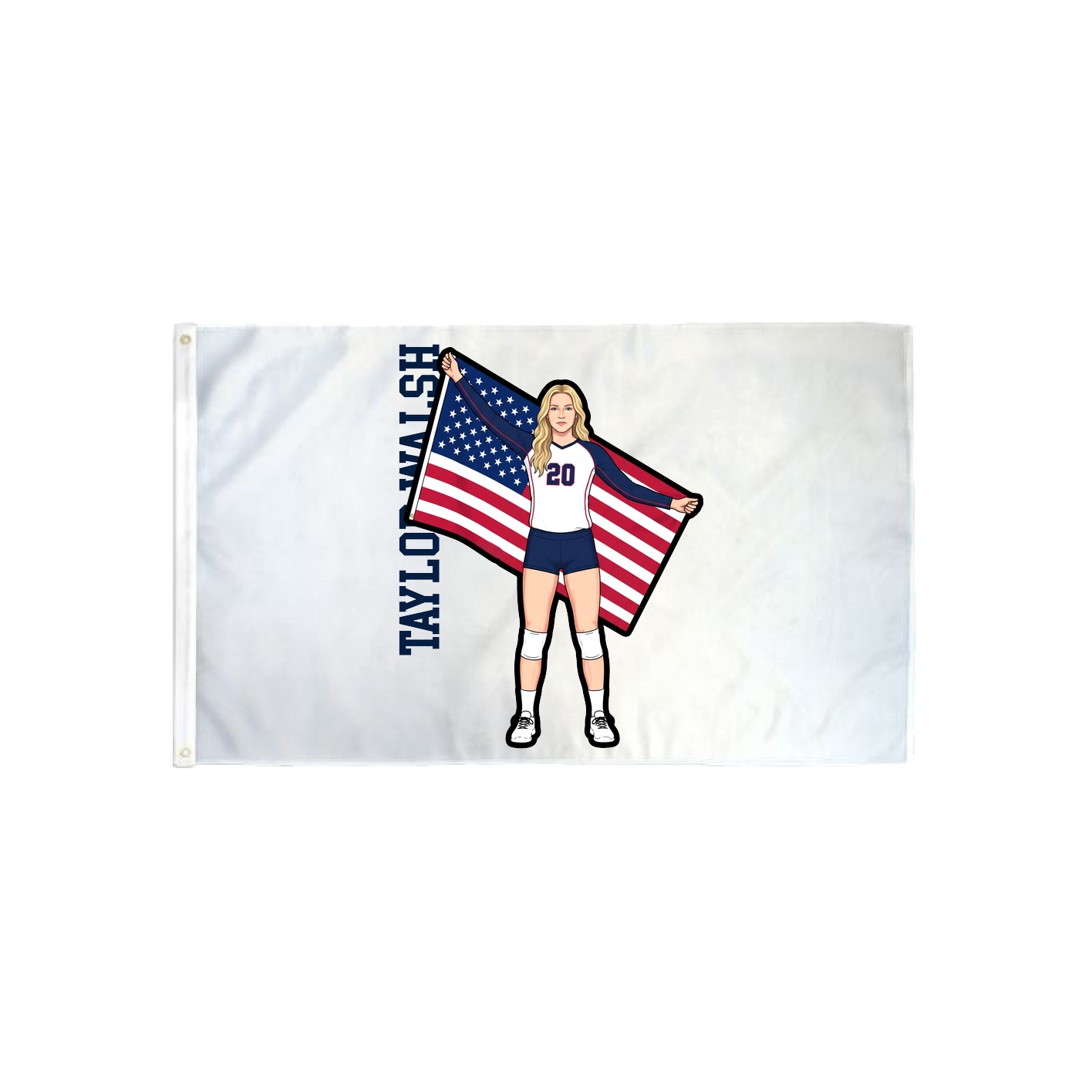 3x5 Flag — Name Vertical in Classic