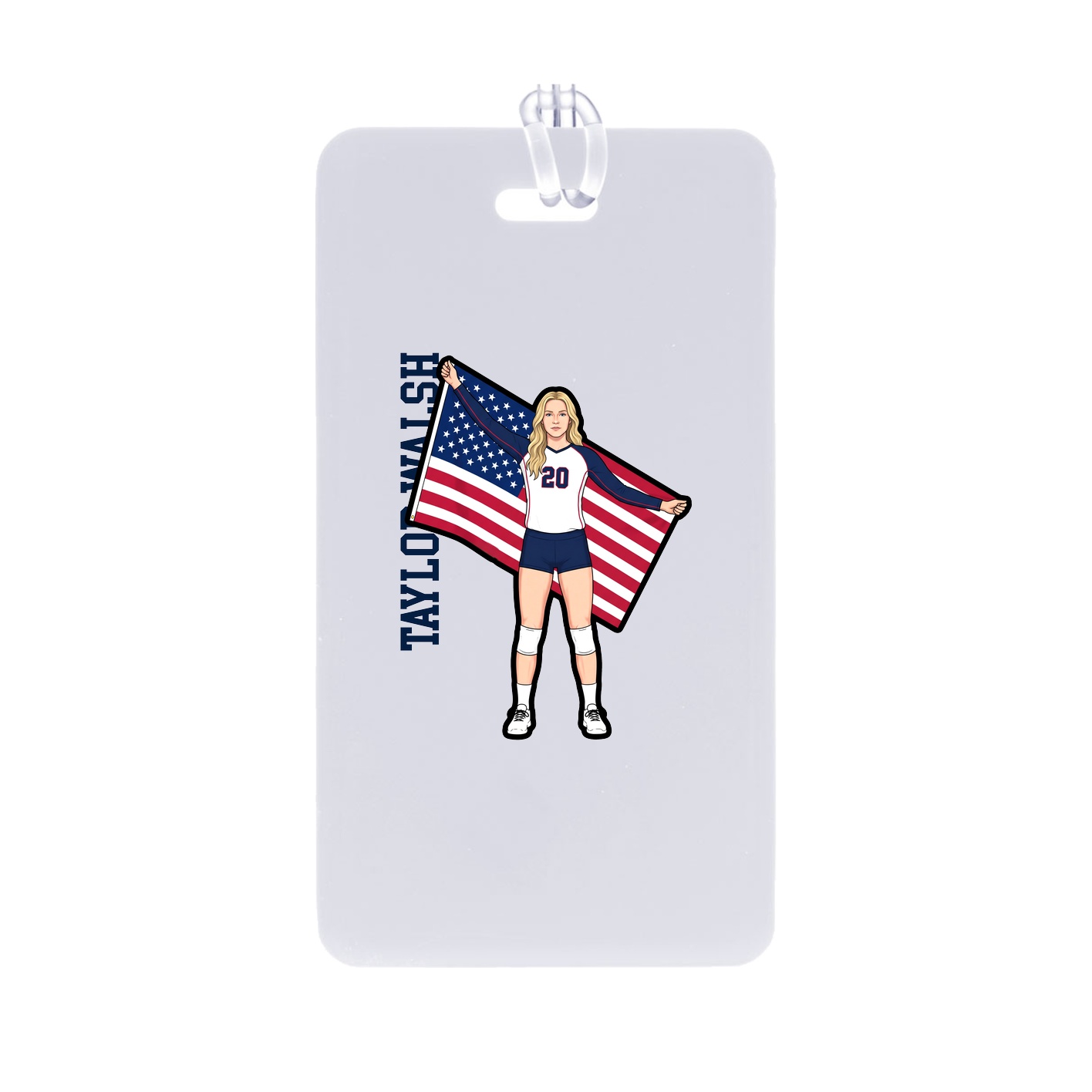 Bag Tag — Name Vertical in Classic