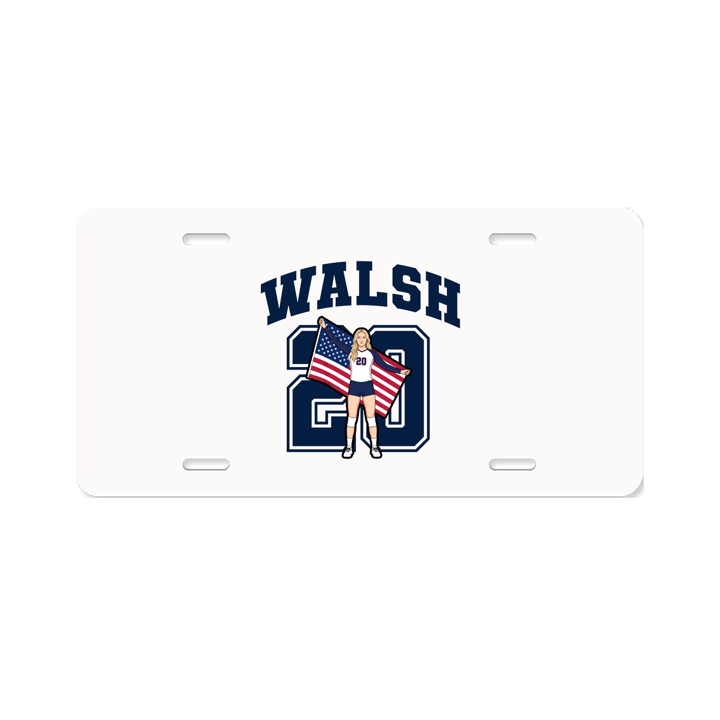 License Plate — Number in Classic