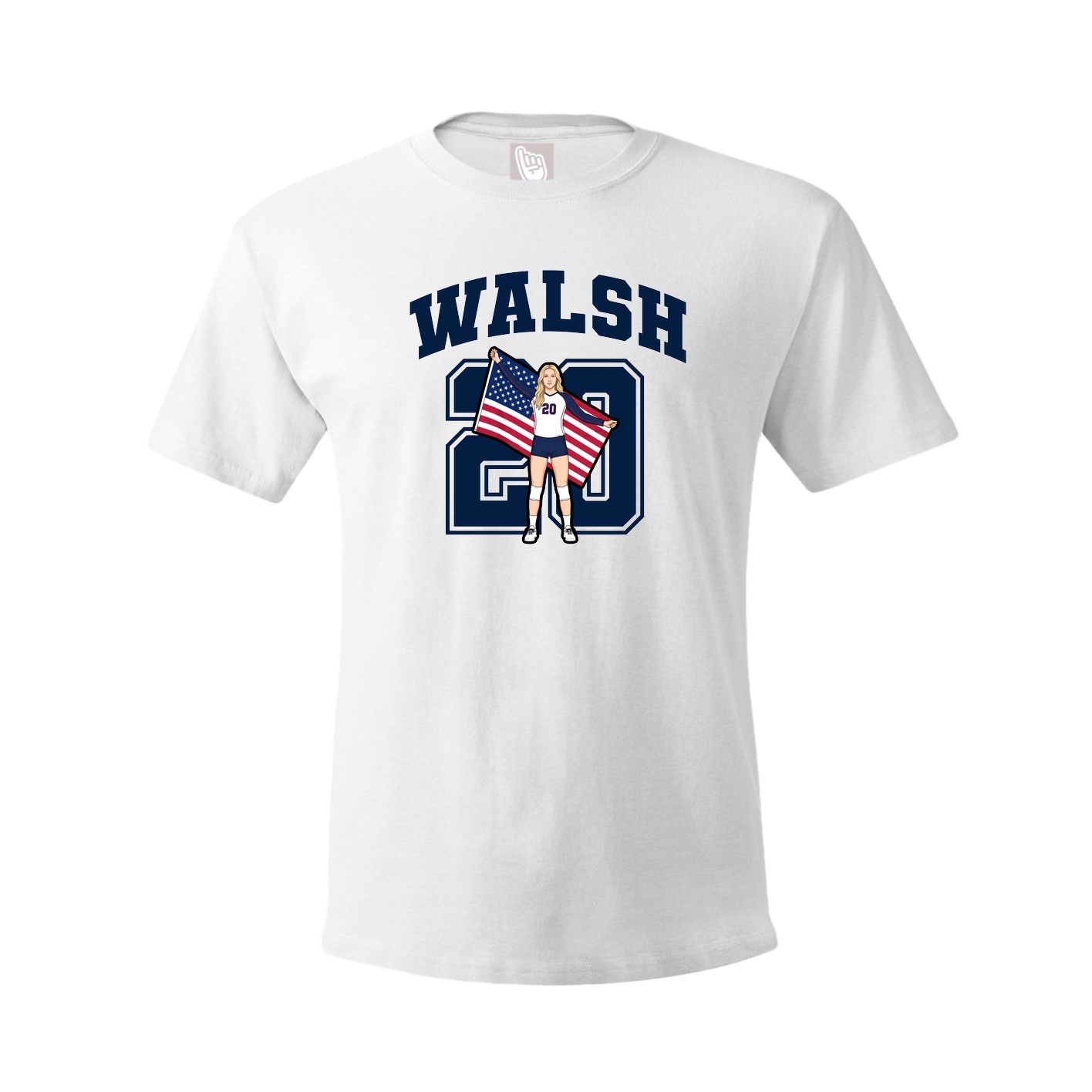 Tee — Number in White