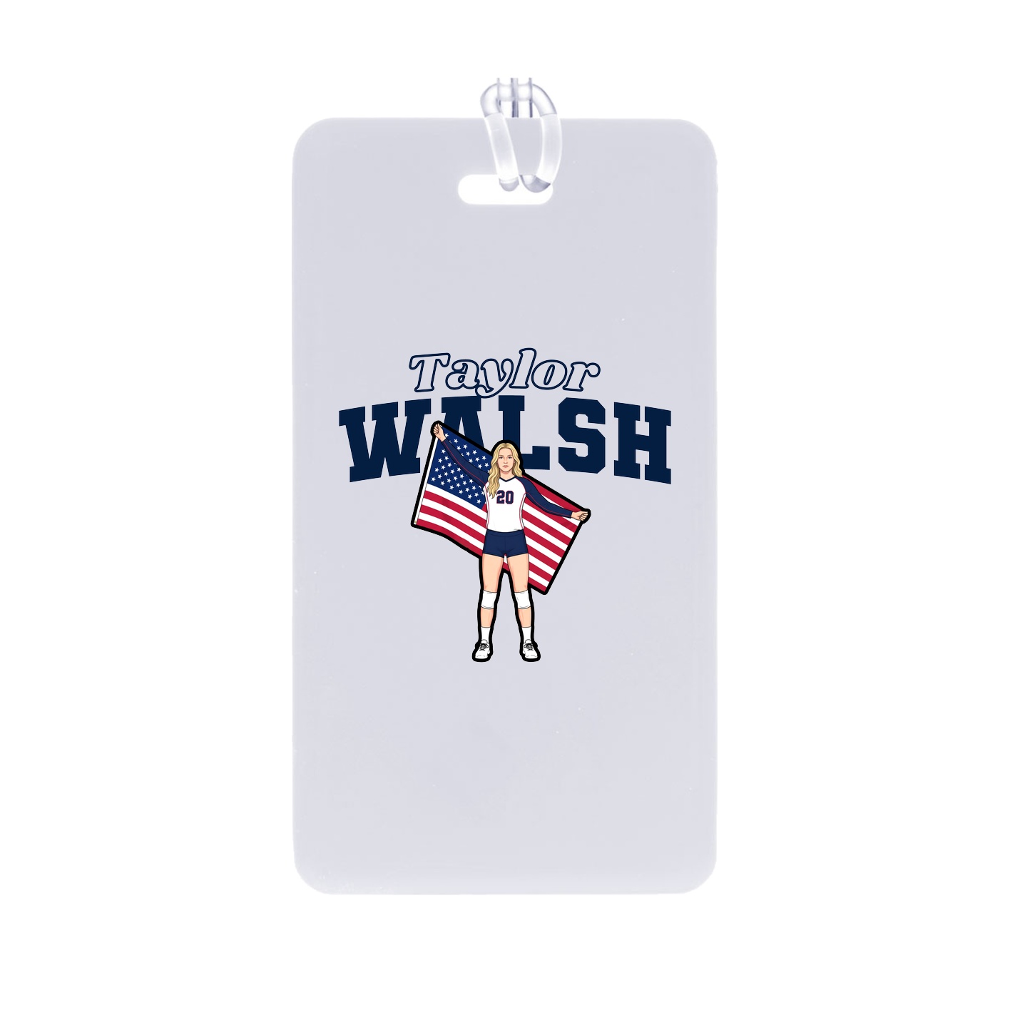 Bag Tag — Name Arch in Classic
