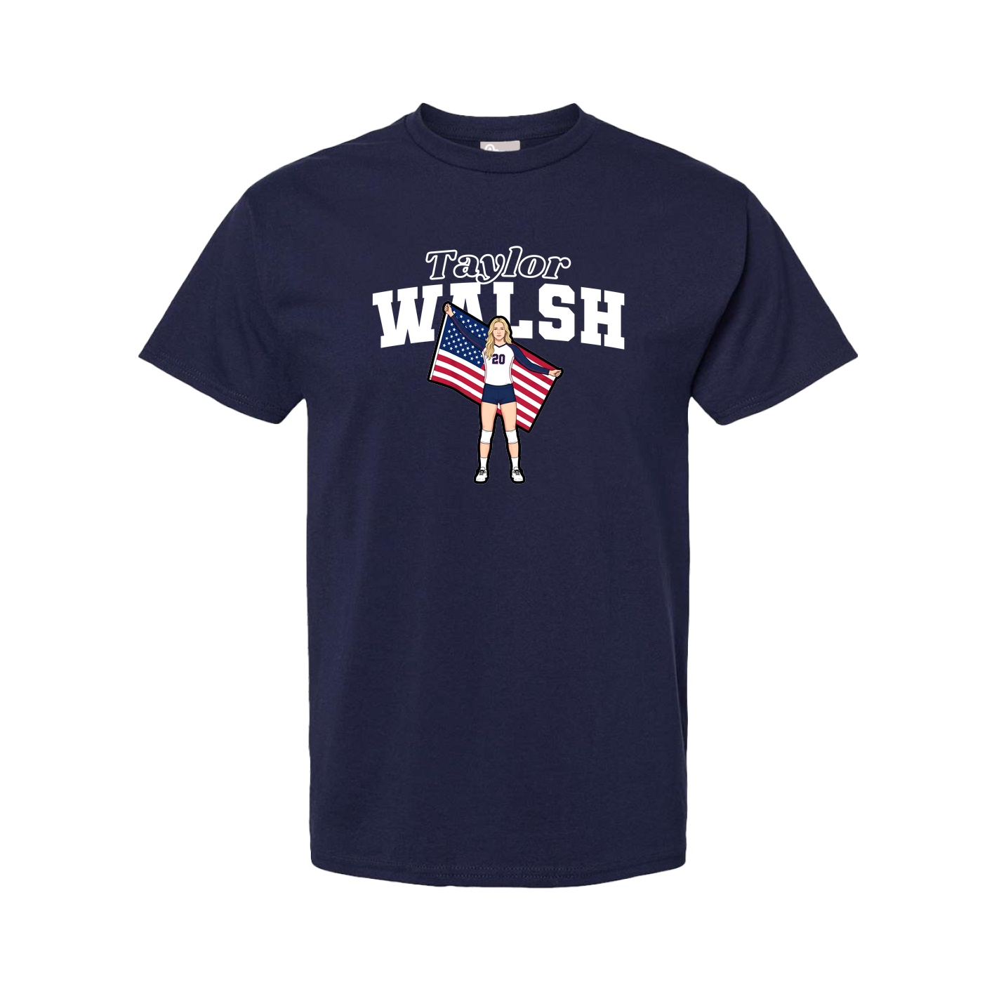 Tee — Name Arch in Navy