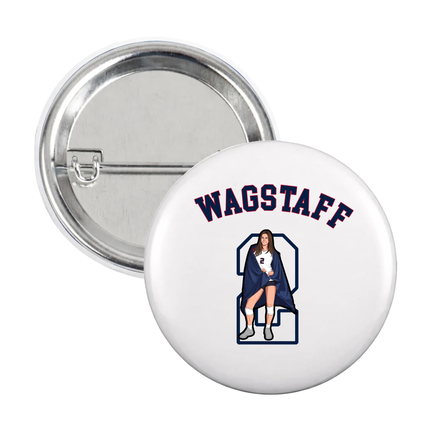Game Day Button — Shirsey Arch in White