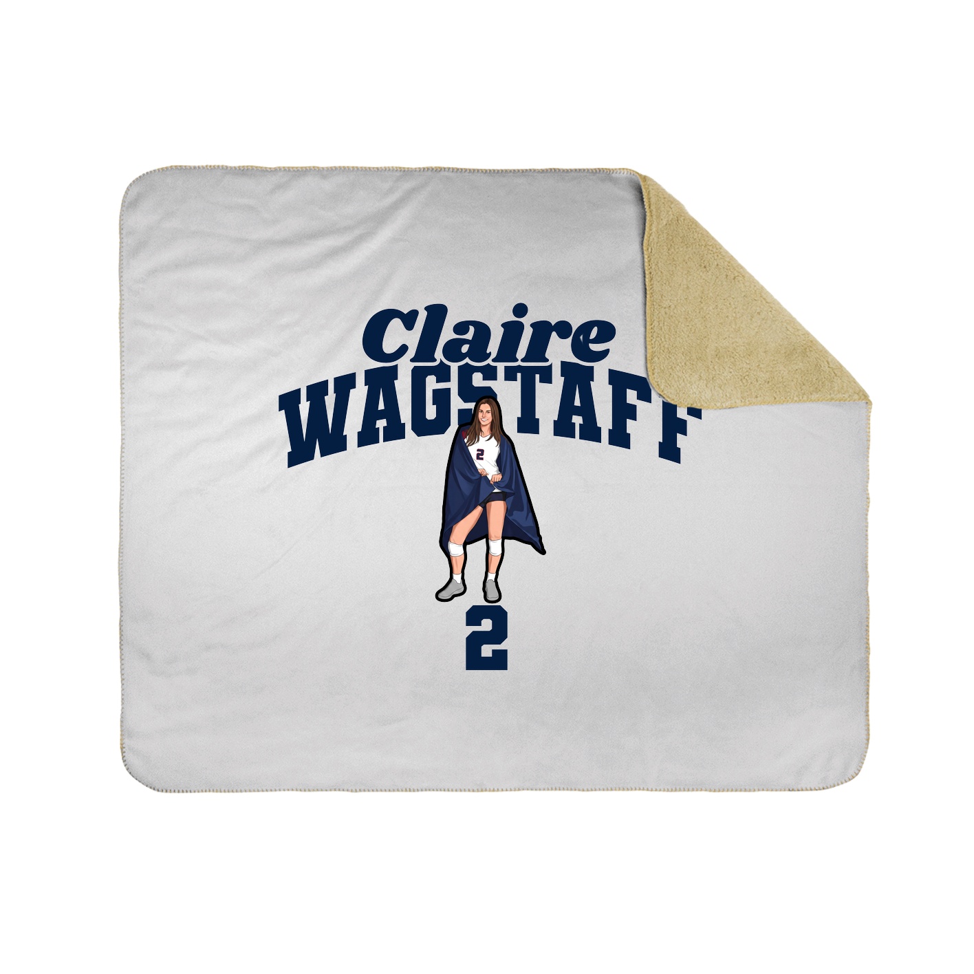 Throw Blanket — Signature Arch in White