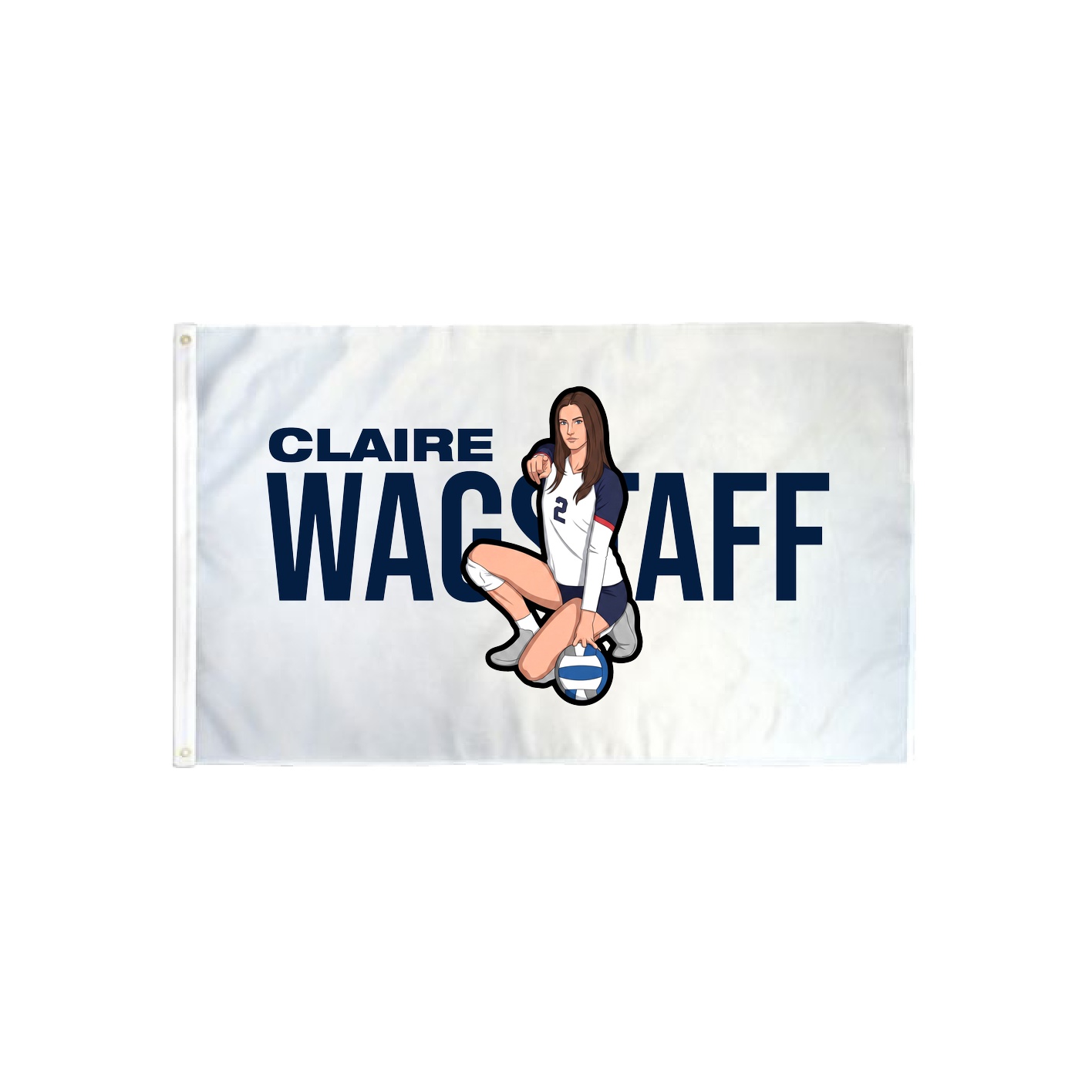 3x5 Flag — Player Name in Classic