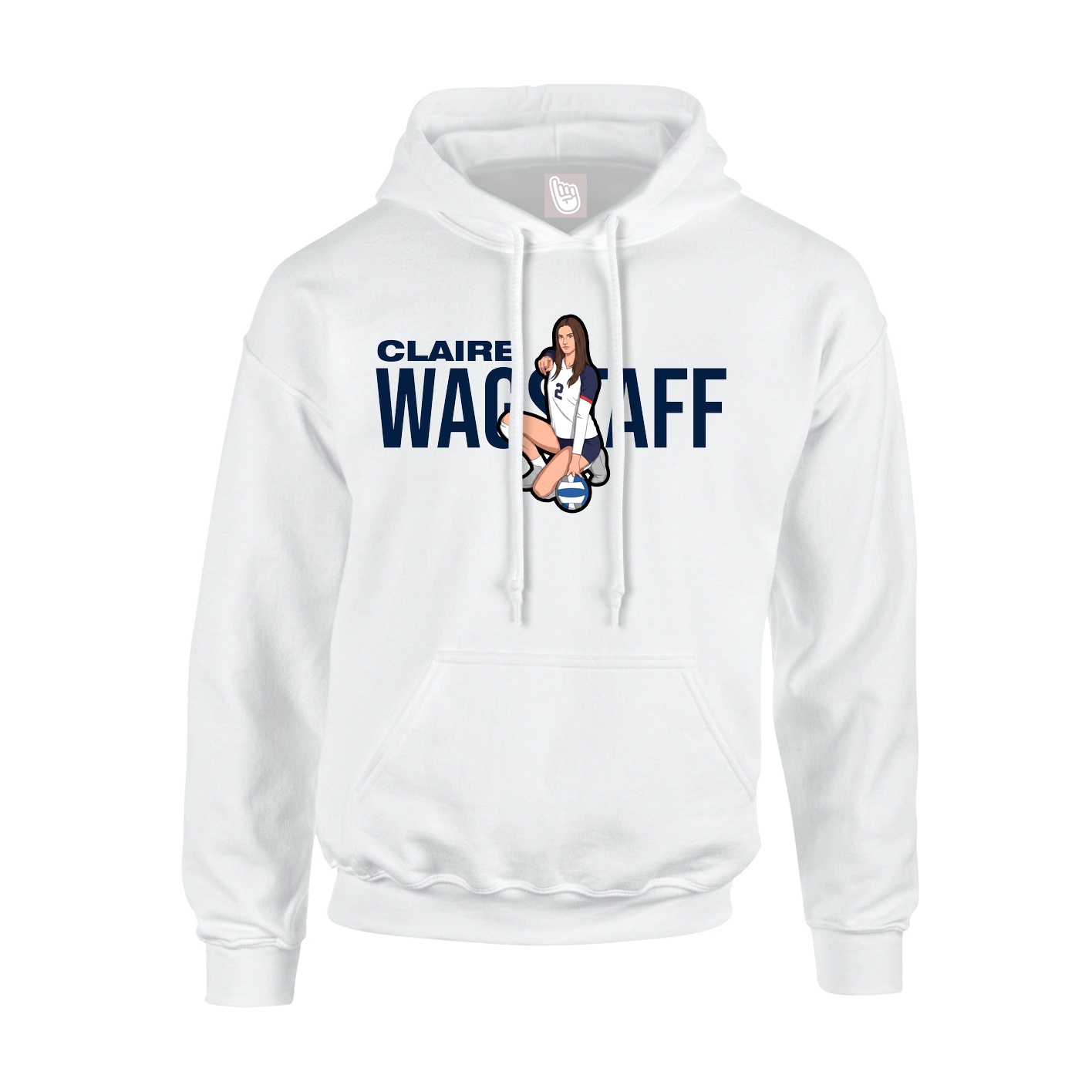 Hoodie — Player Name in White