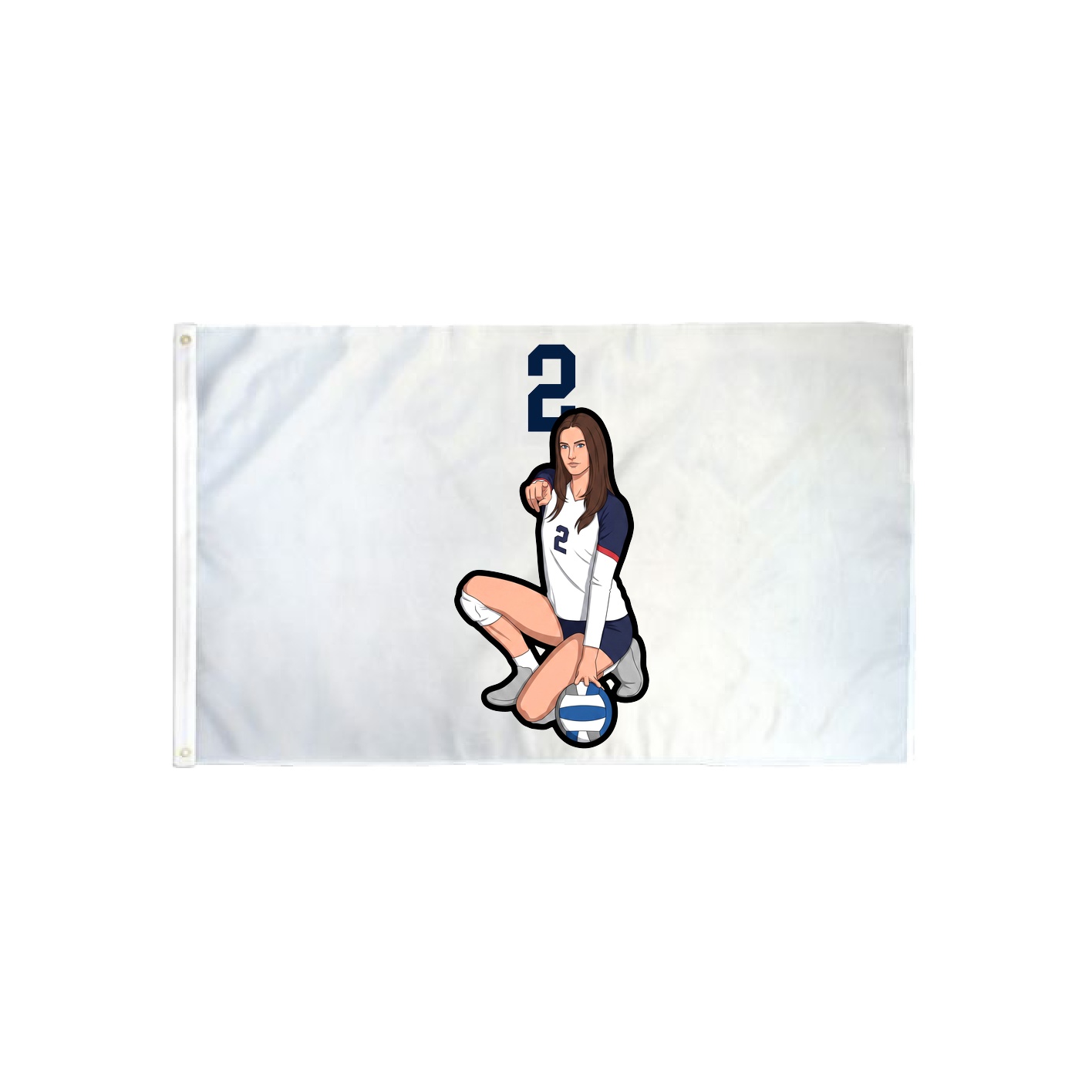 3x5 Flag — Number Top in Classic