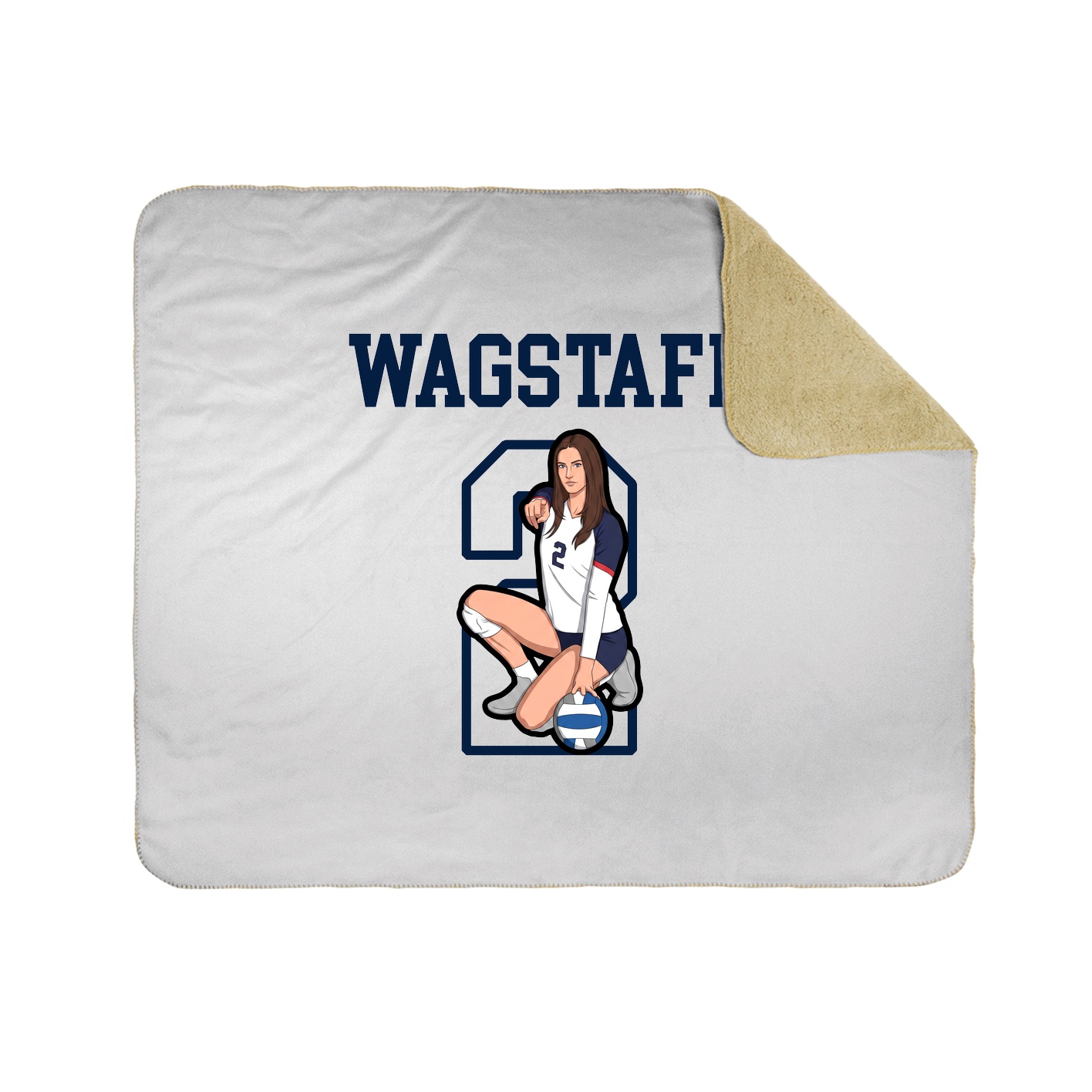 Throw Blanket — Shirsey in White