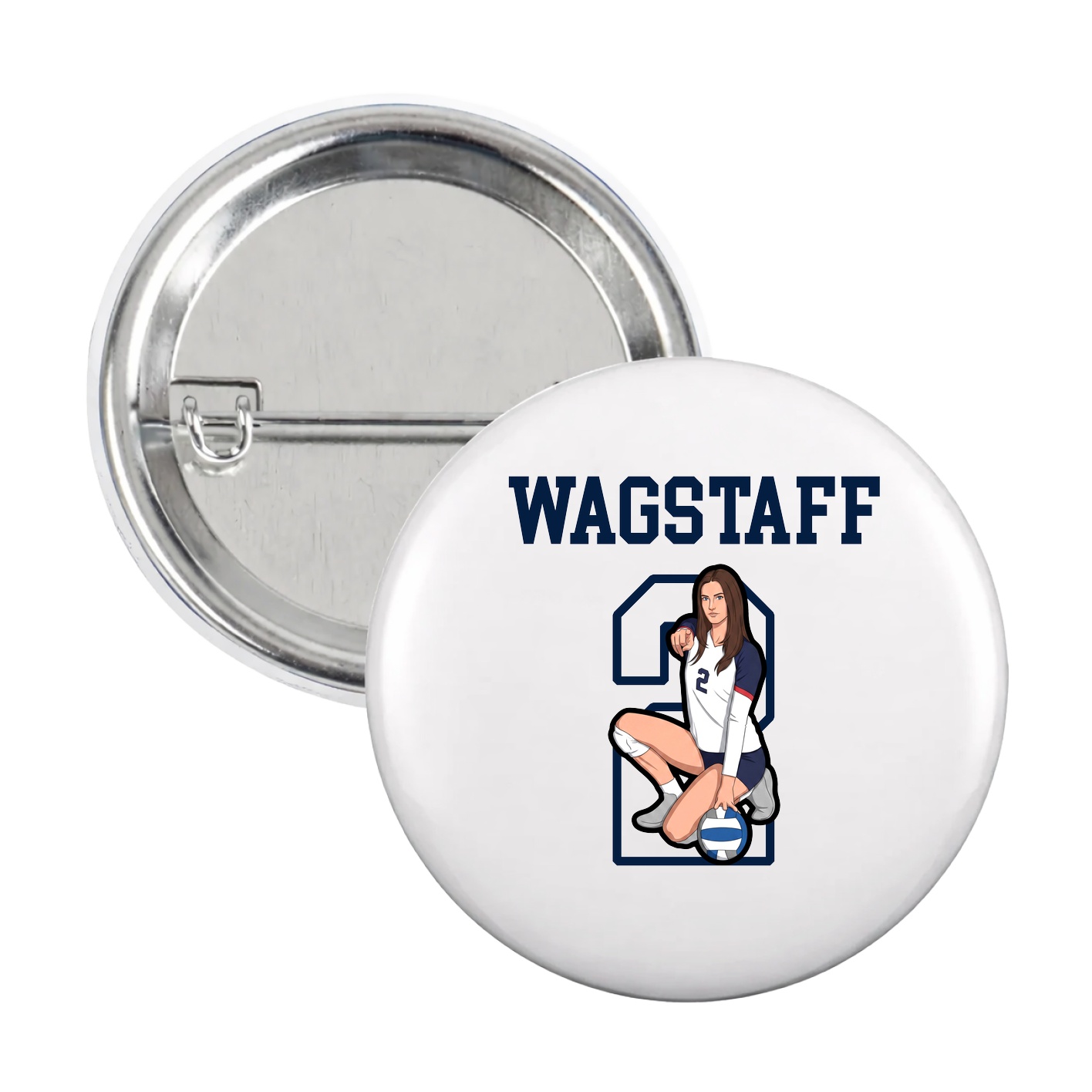 Game Day Button — Shirsey in White