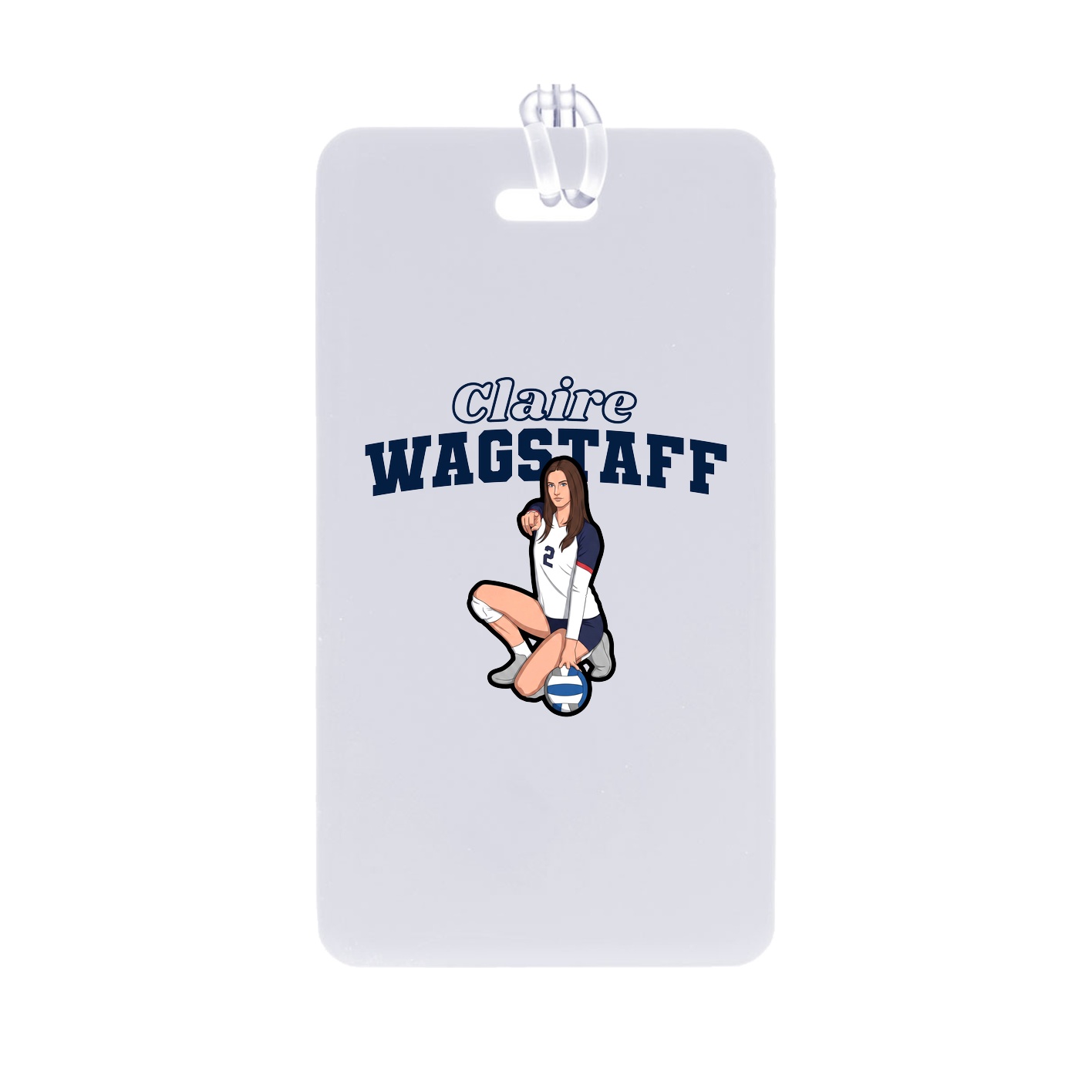 Bag Tag — Name Arch in Classic