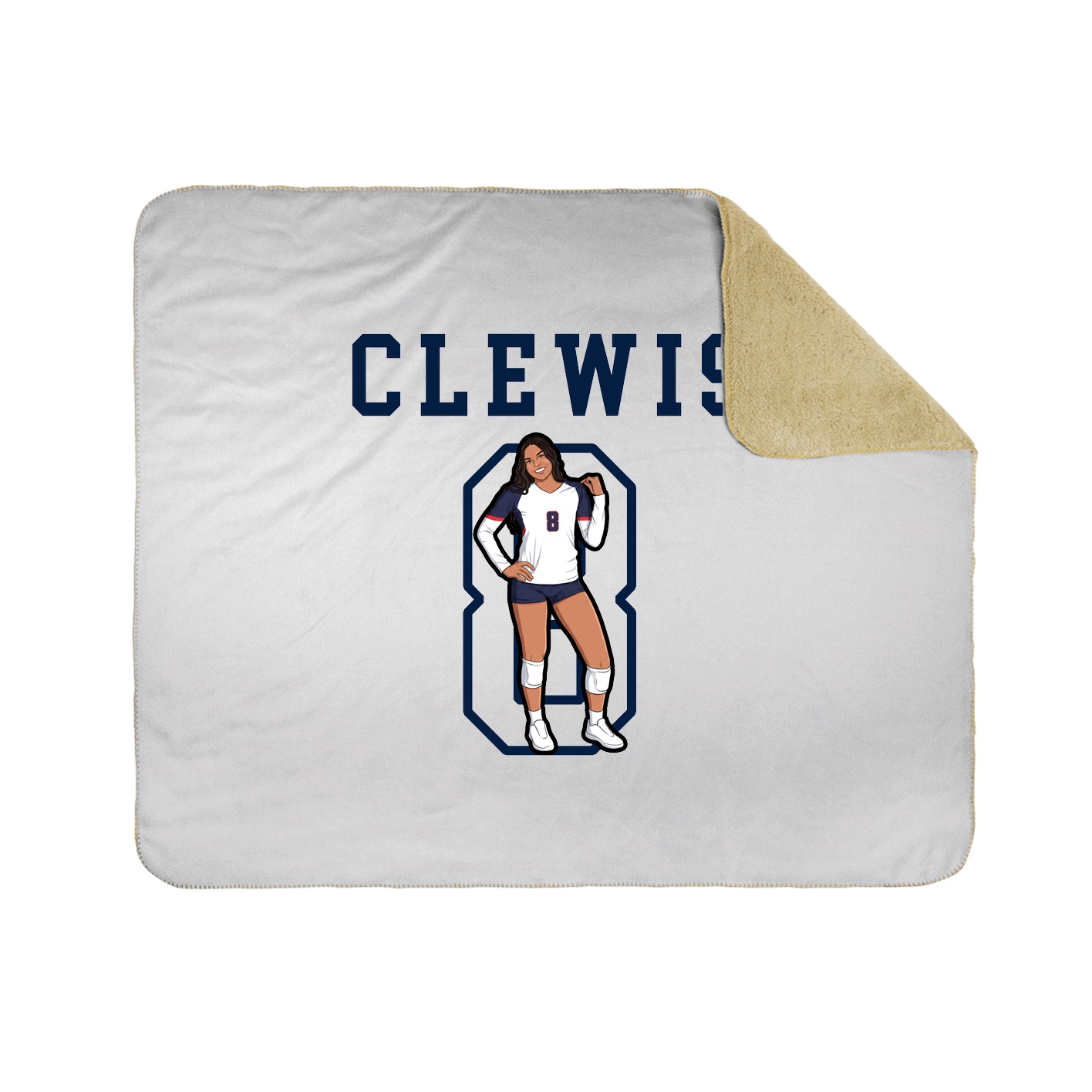 Throw Blanket — Shirsey in White