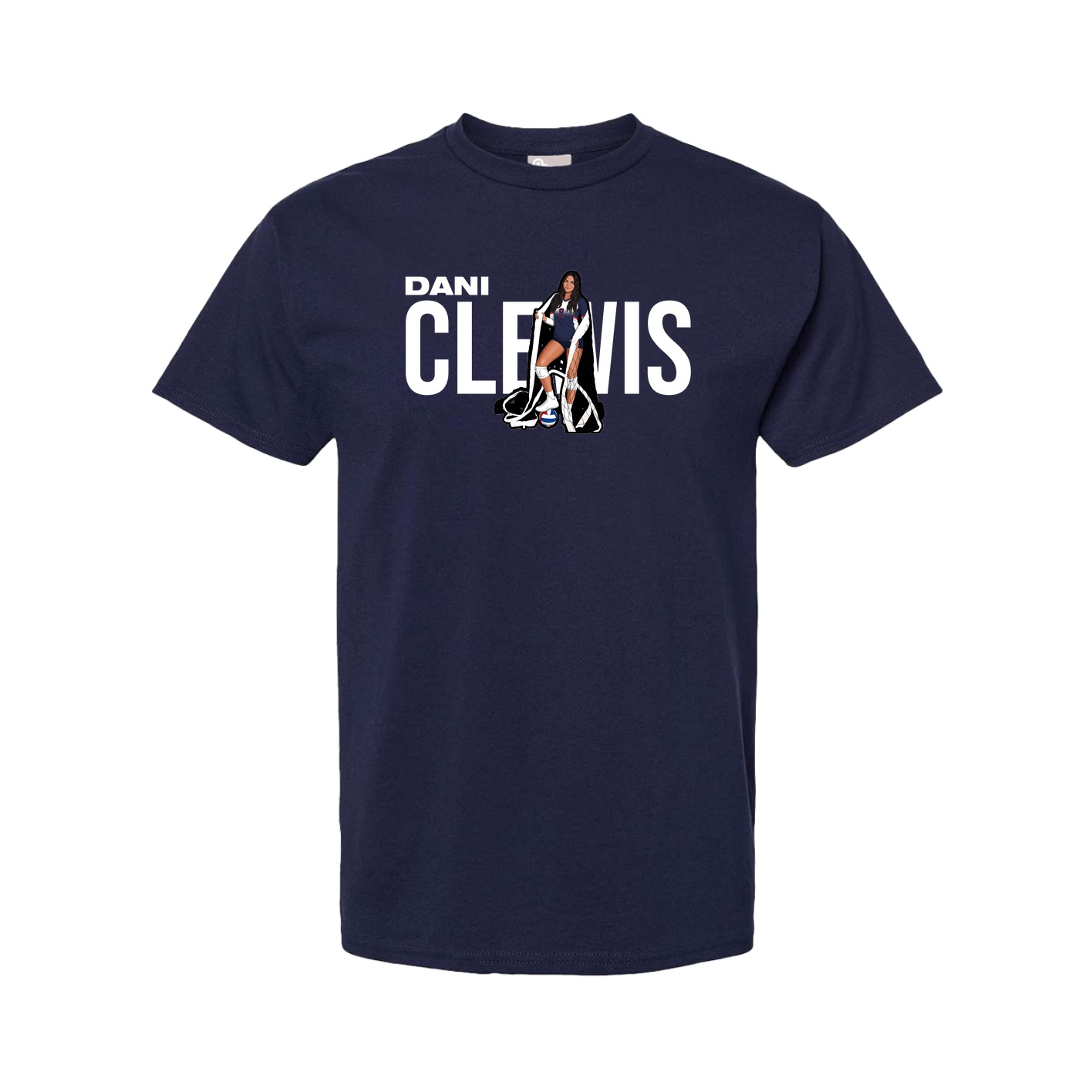 Tee — Player Name in Navy