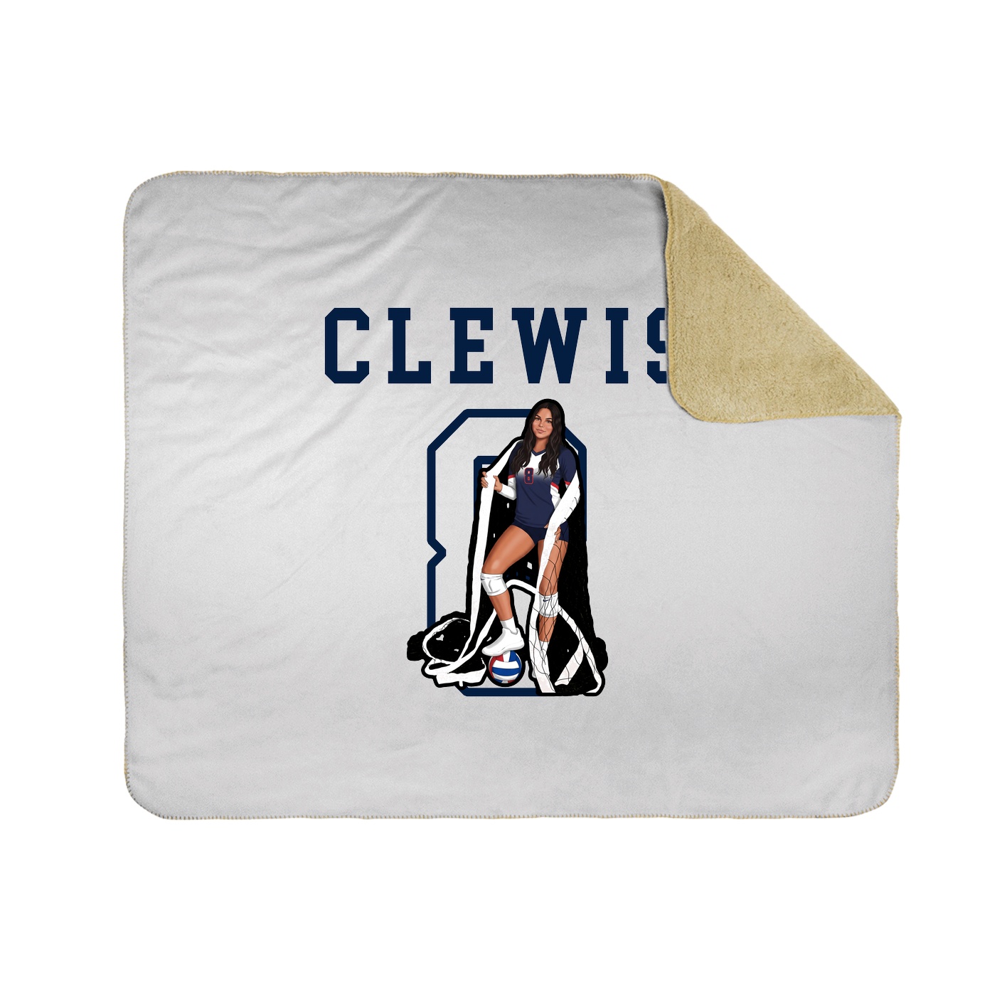 Throw Blanket — Shirsey in White