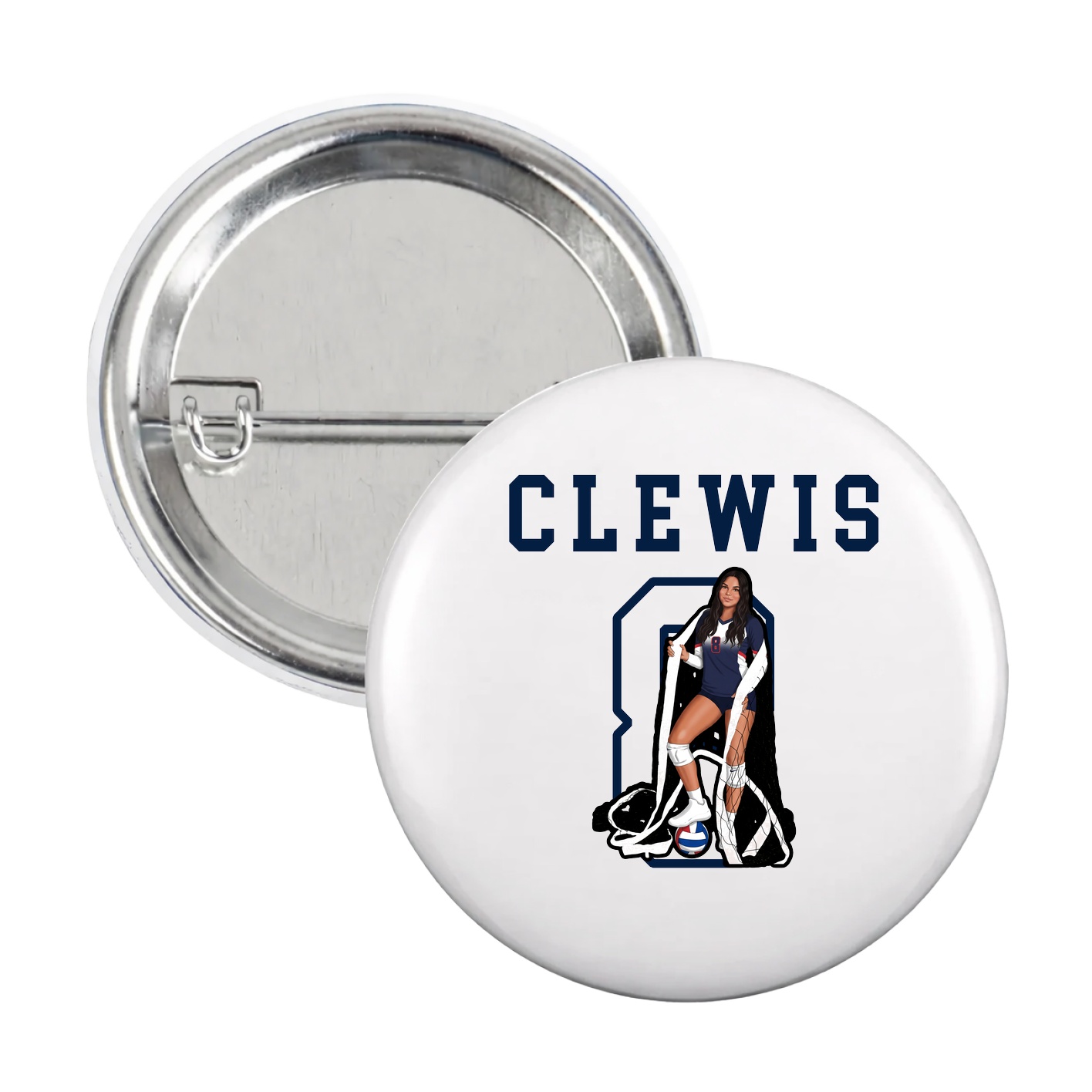 Game Day Button — Shirsey in White