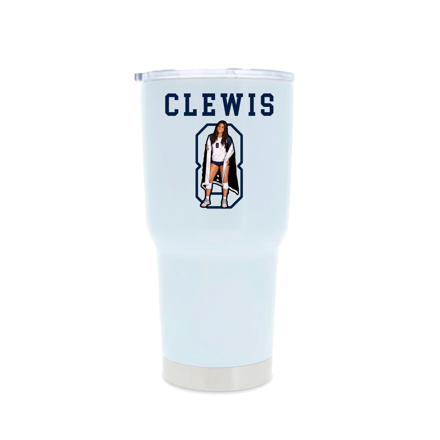 30oz Stainless Steel Tumbler — Shirsey in White