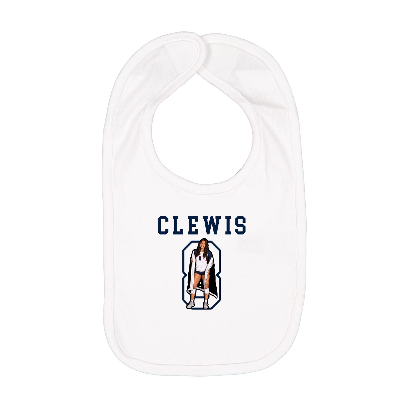 Infant Bib — Shirsey in White