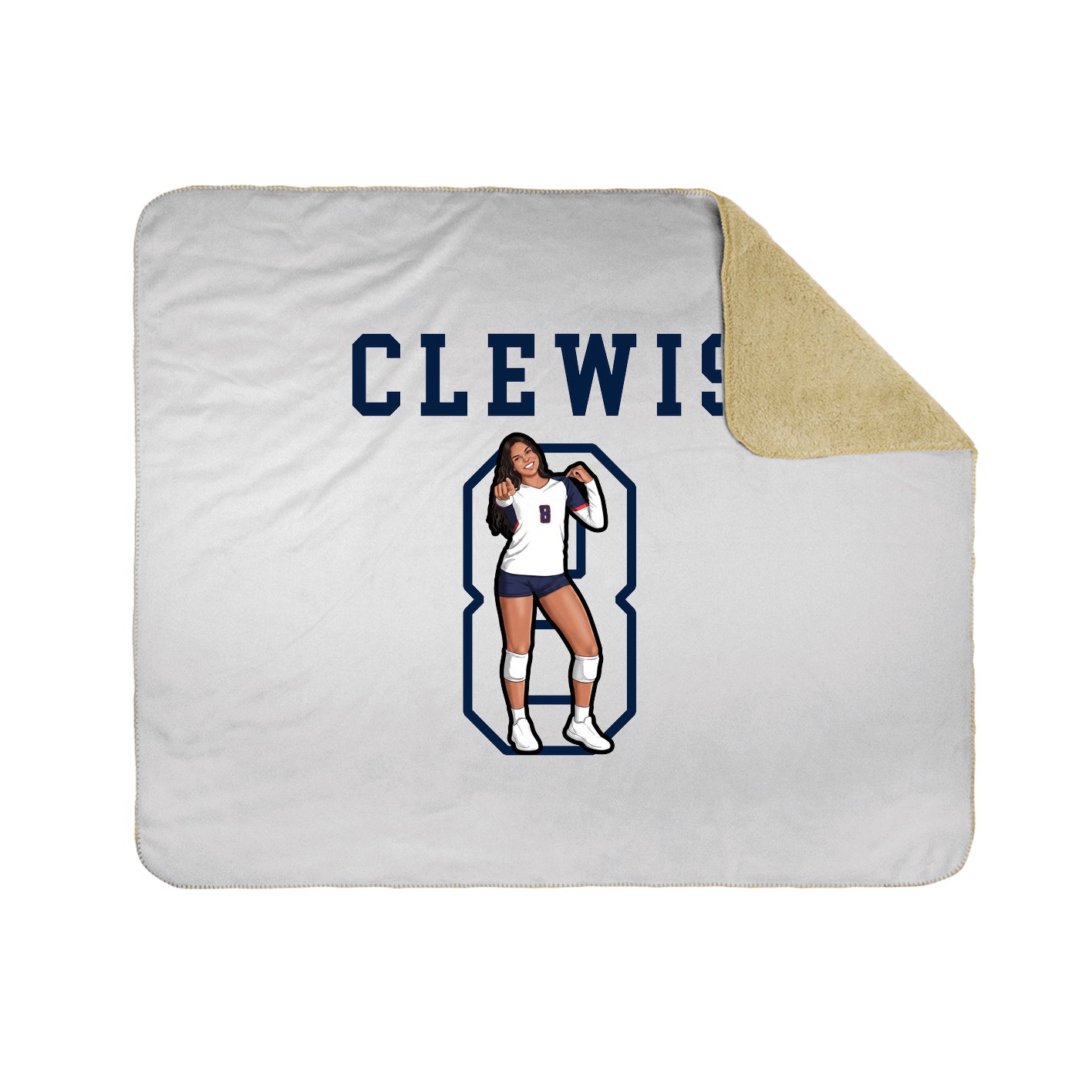 Throw Blanket — Shirsey in White