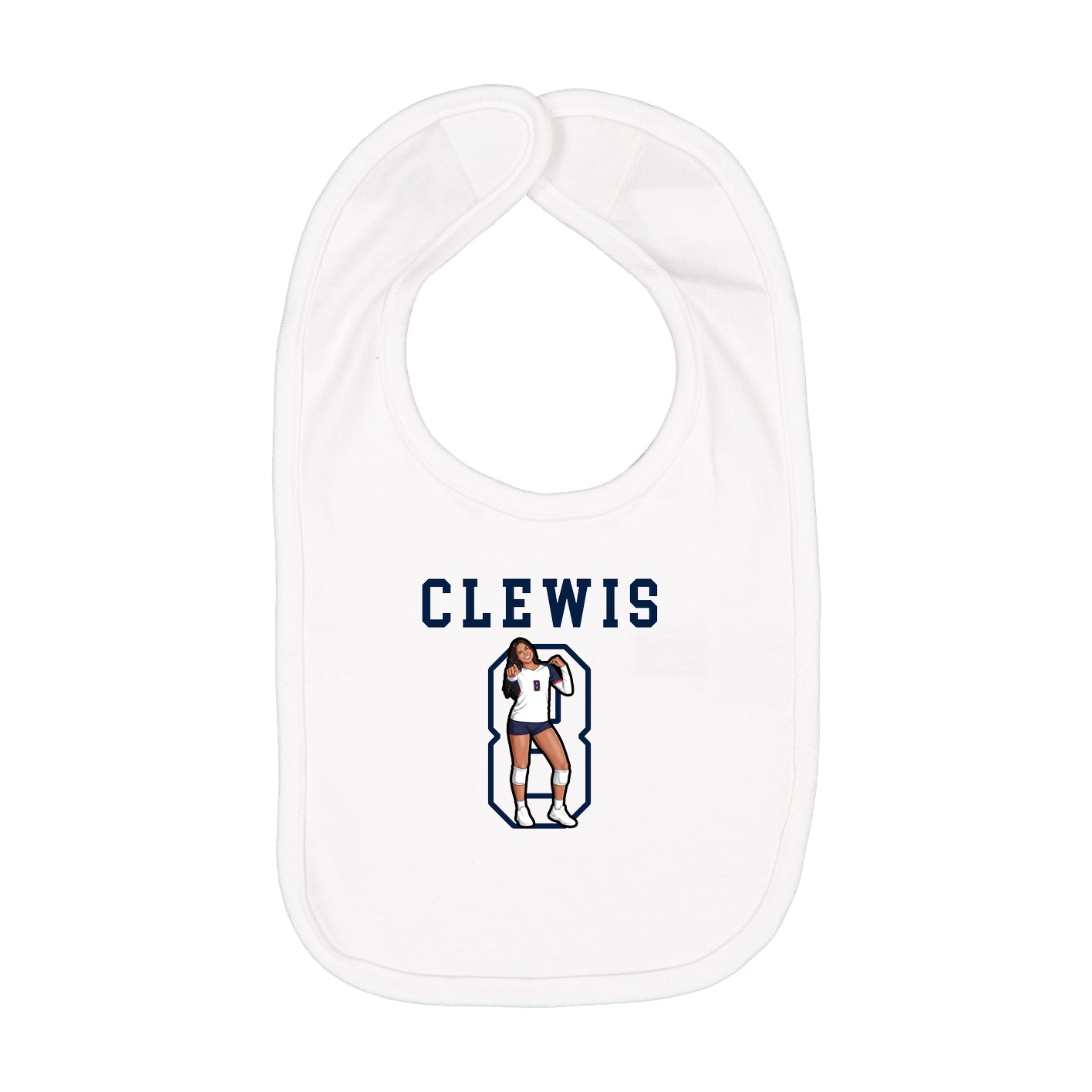 Infant Bib — Shirsey in White