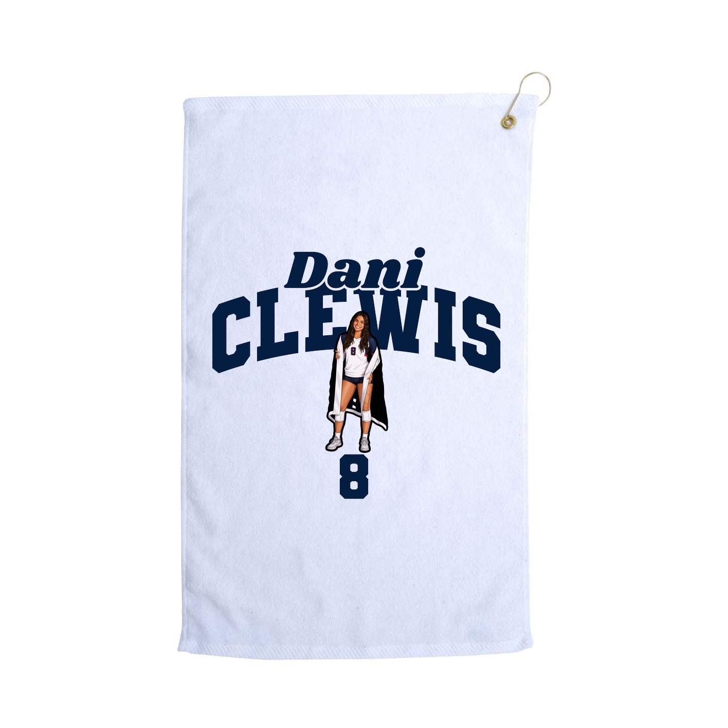 Golf Towel — Signature Arch in White