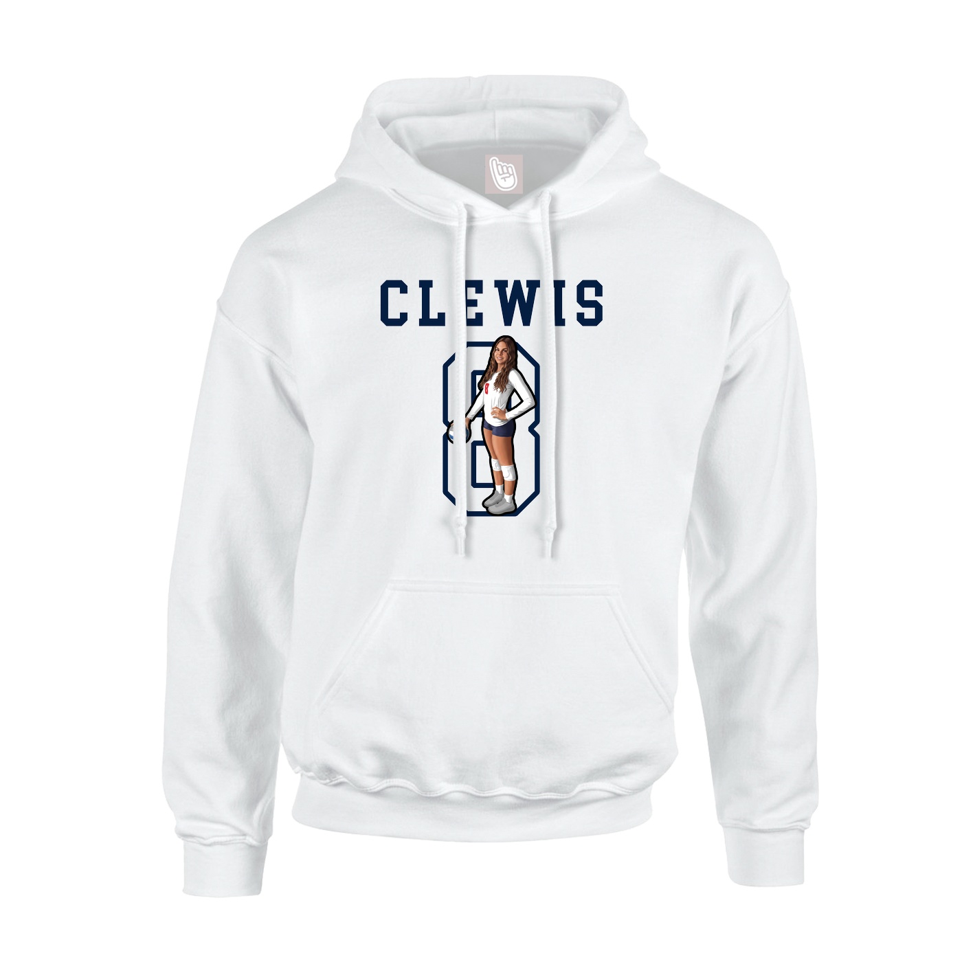Hoodie — Shirsey in White