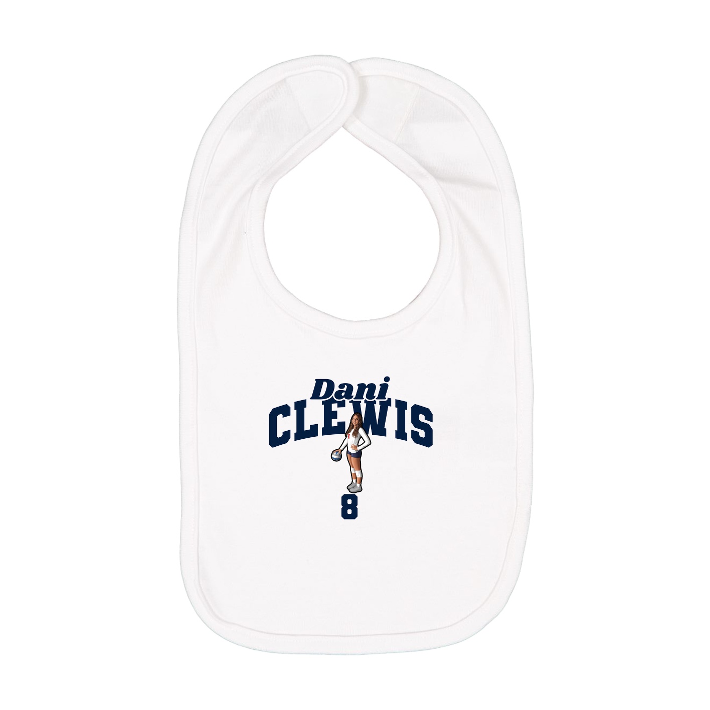 Infant Bib — Signature Arch in White