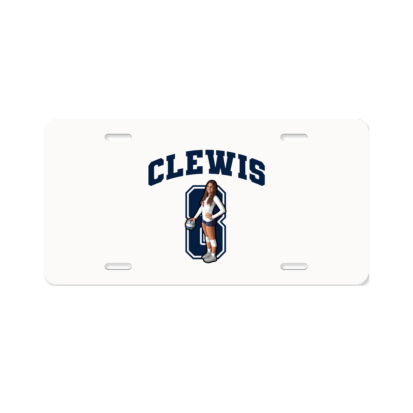 License Plate — Number in Classic