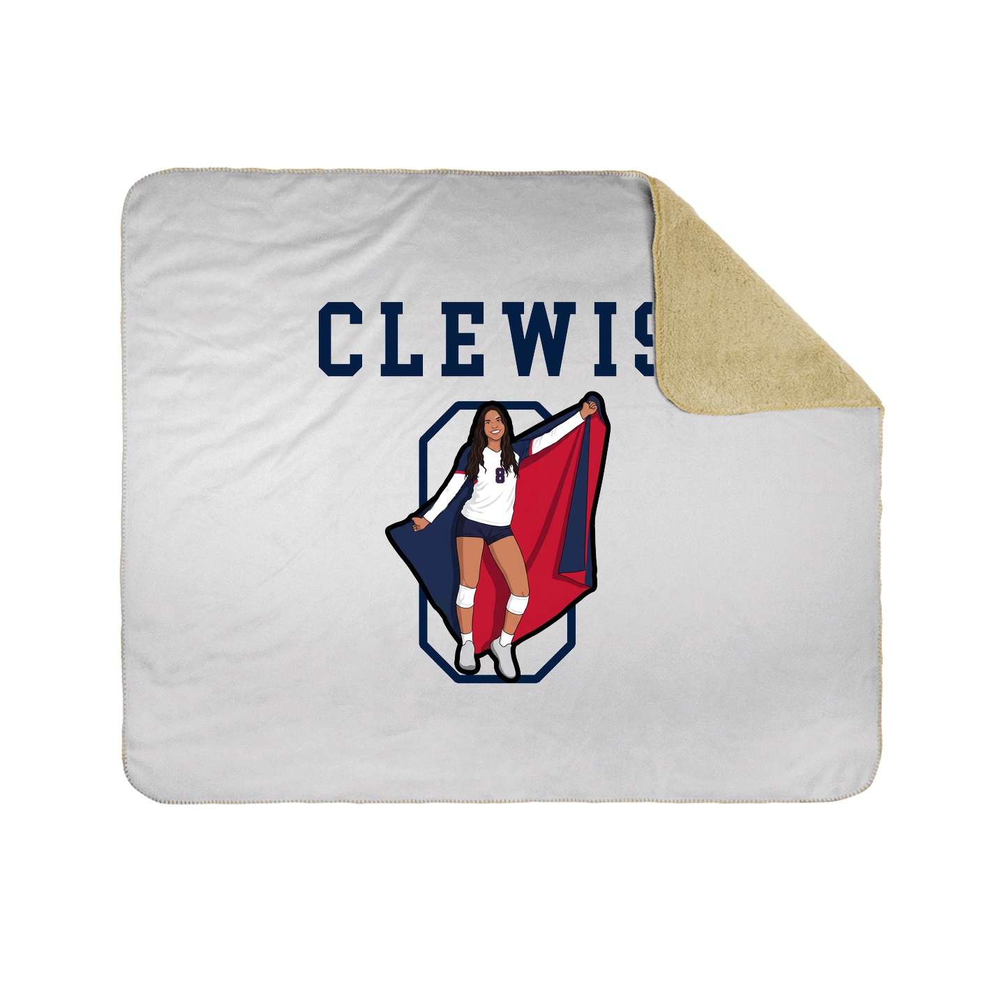 Throw Blanket — Shirsey in White