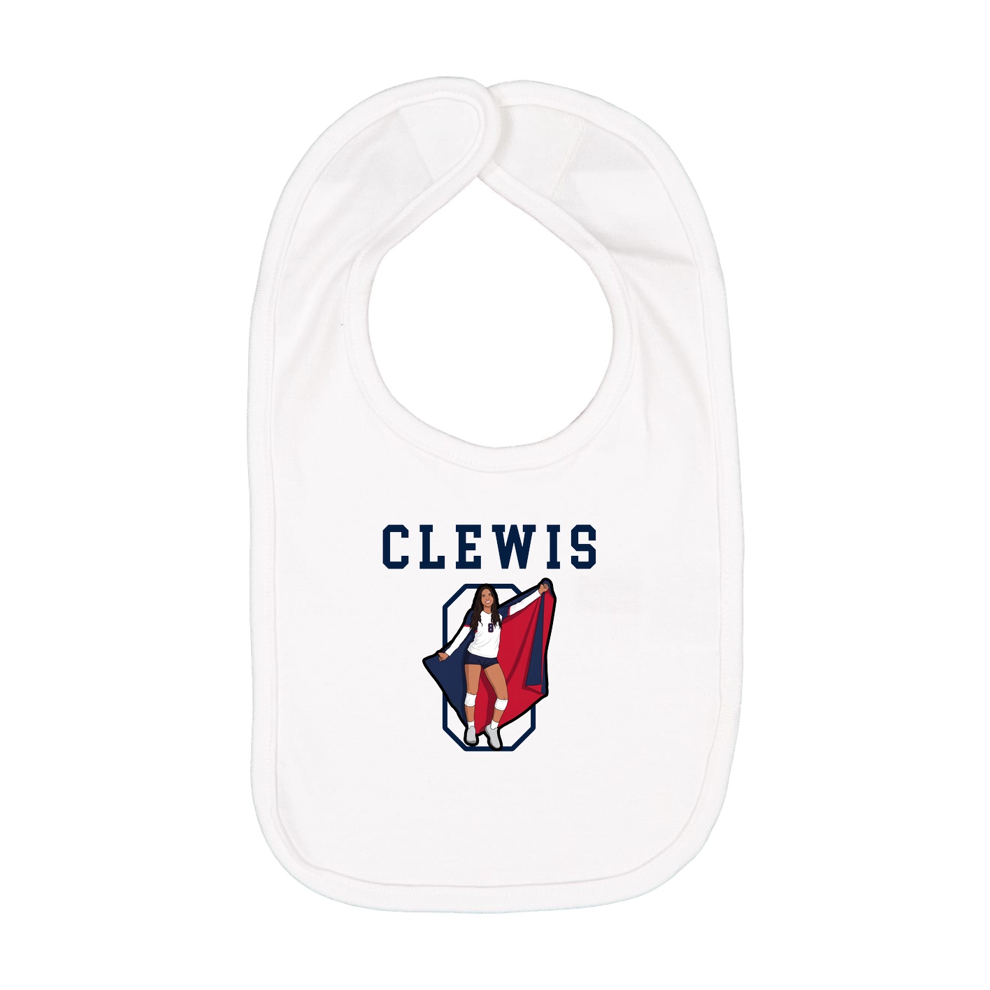 Infant Bib — Shirsey in White