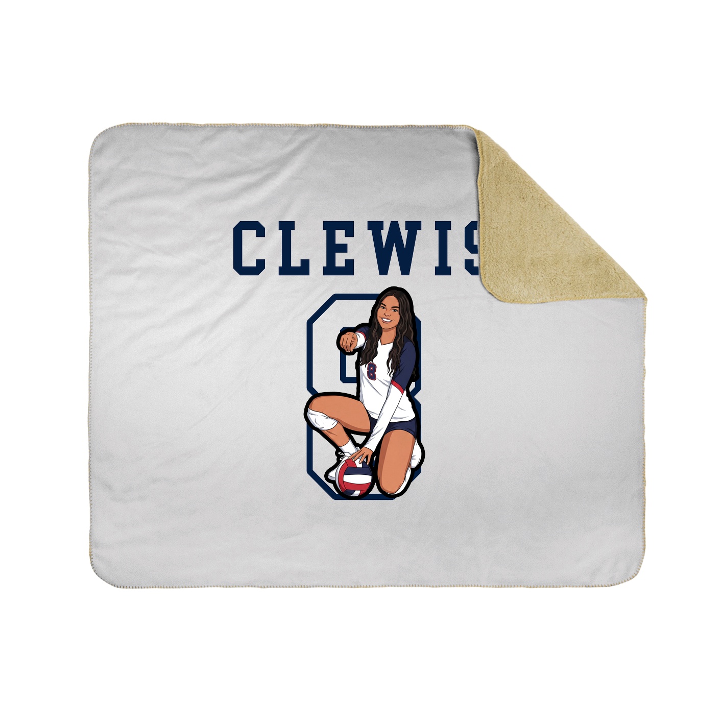 Throw Blanket — Shirsey in White