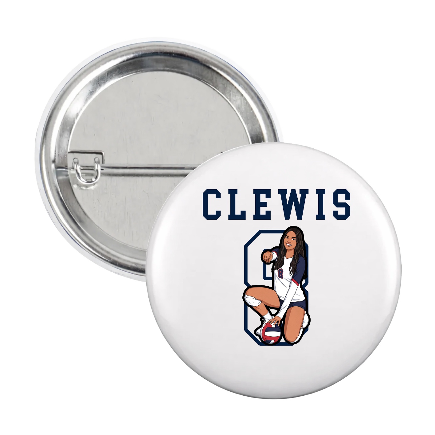 Game Day Button — Shirsey in White