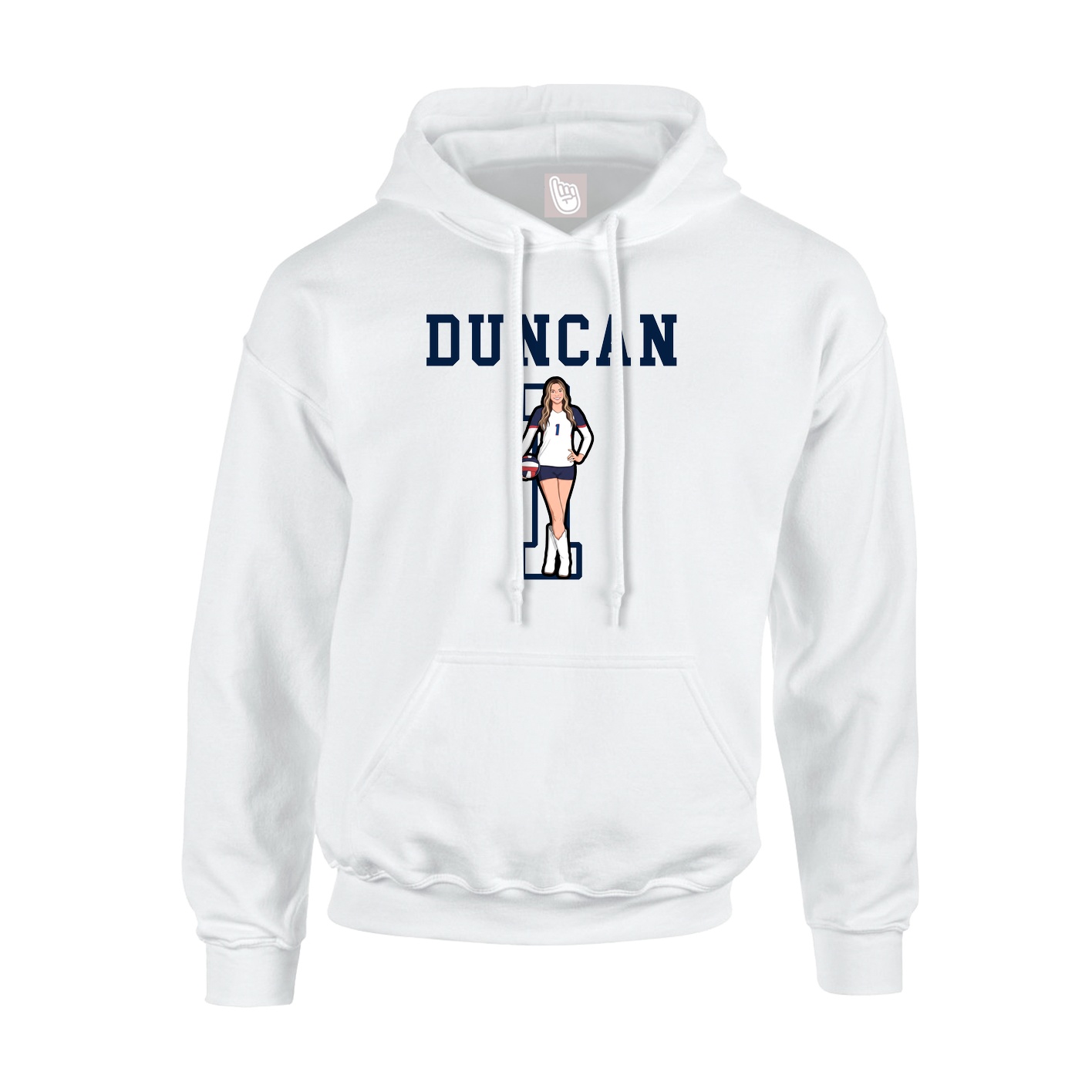 Hoodie — Shirsey in White