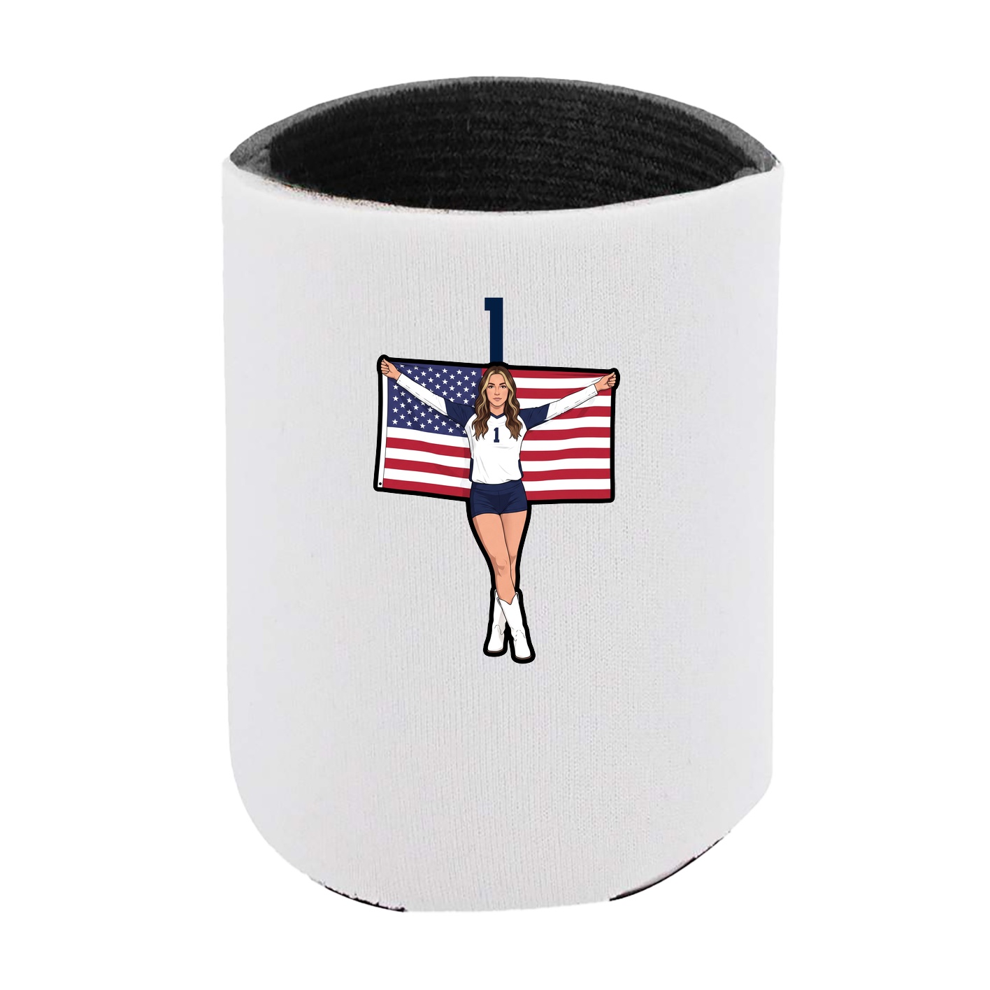Can Holder — Number Top in White