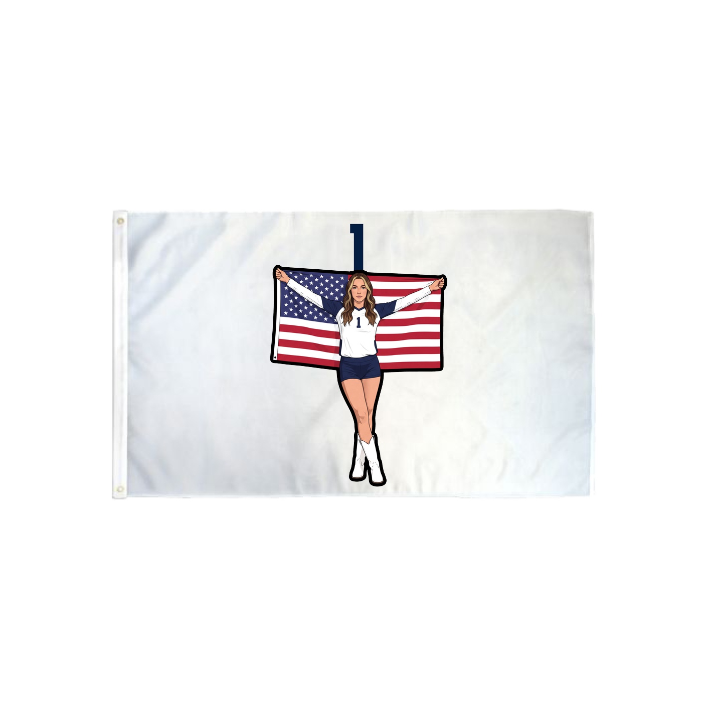 3x5 Flag — Number Top in Classic