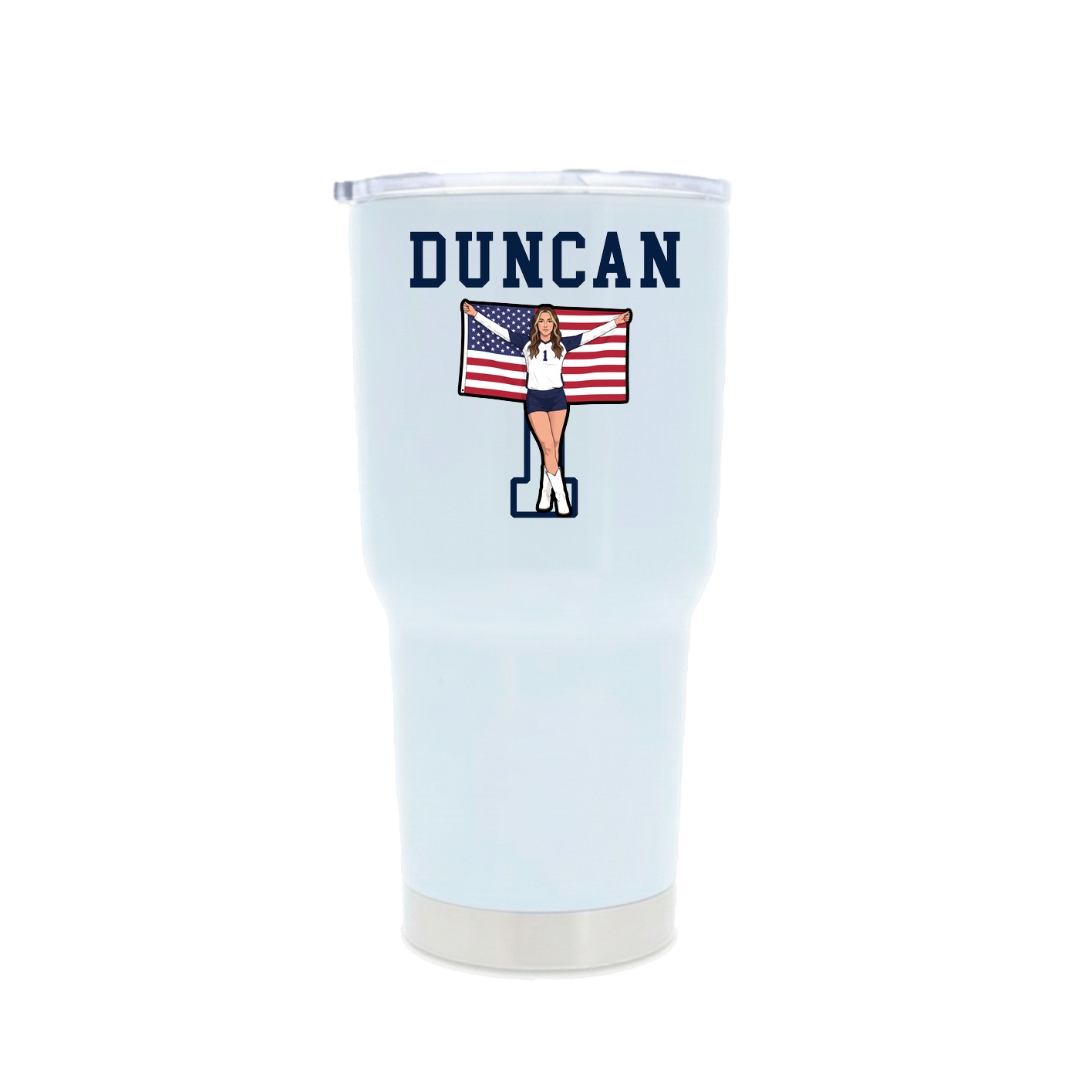 30oz Stainless Steel Tumbler — Shirsey in White