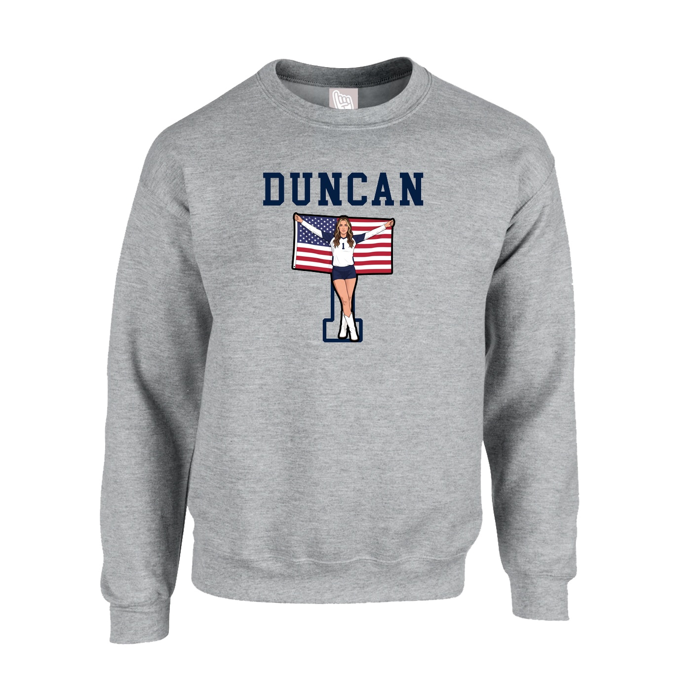 Fleece Crew — Shirsey in Grey