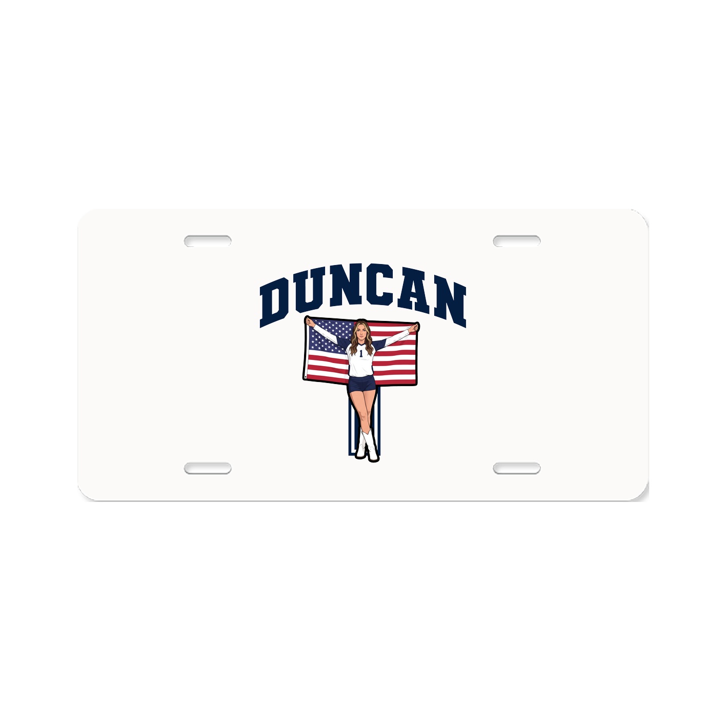 License Plate — Number in Classic
