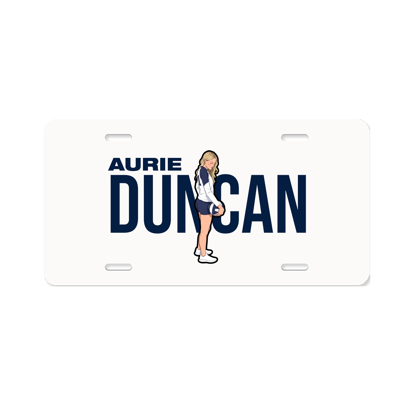License Plate — Player Name in Classic