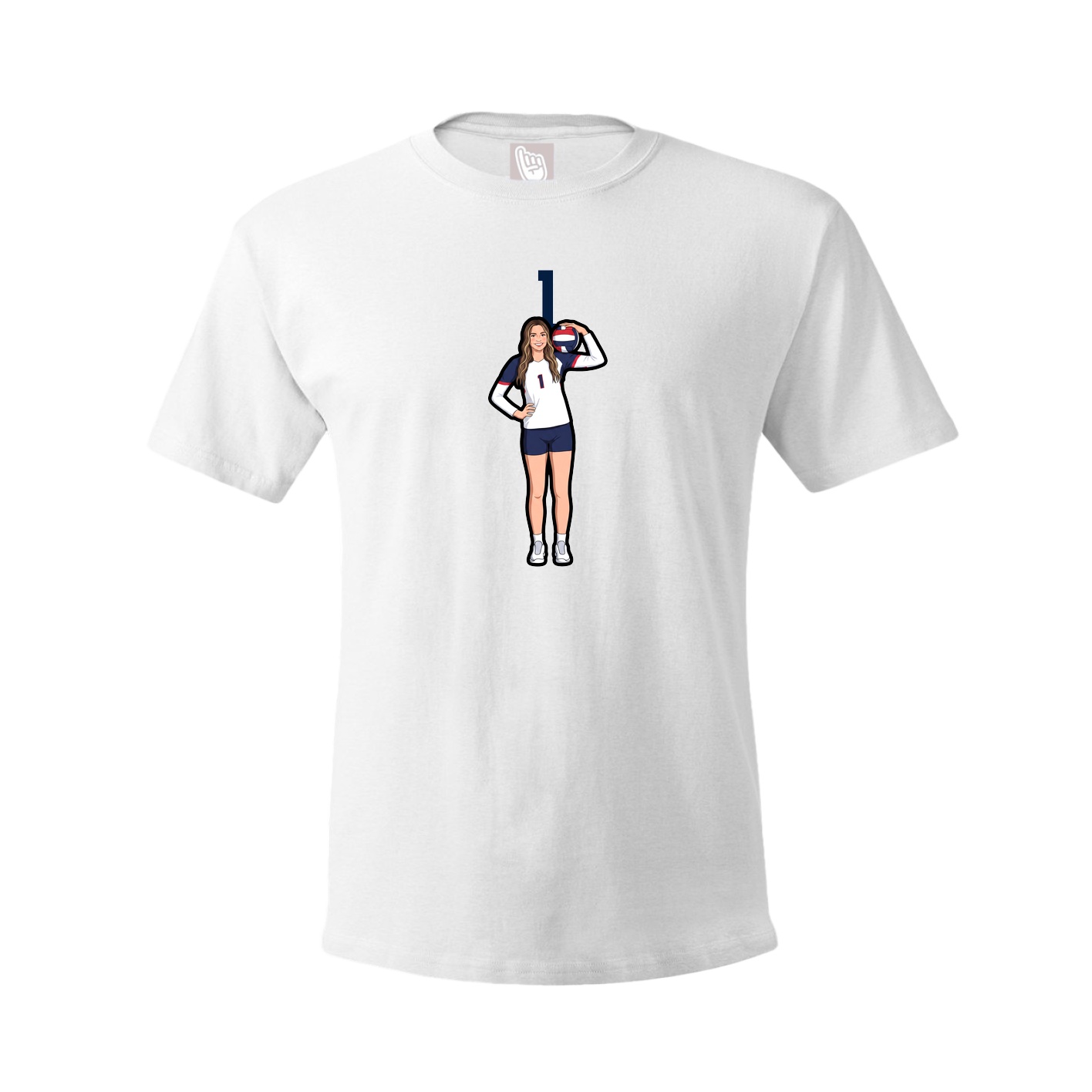 Tee — Number Top in White