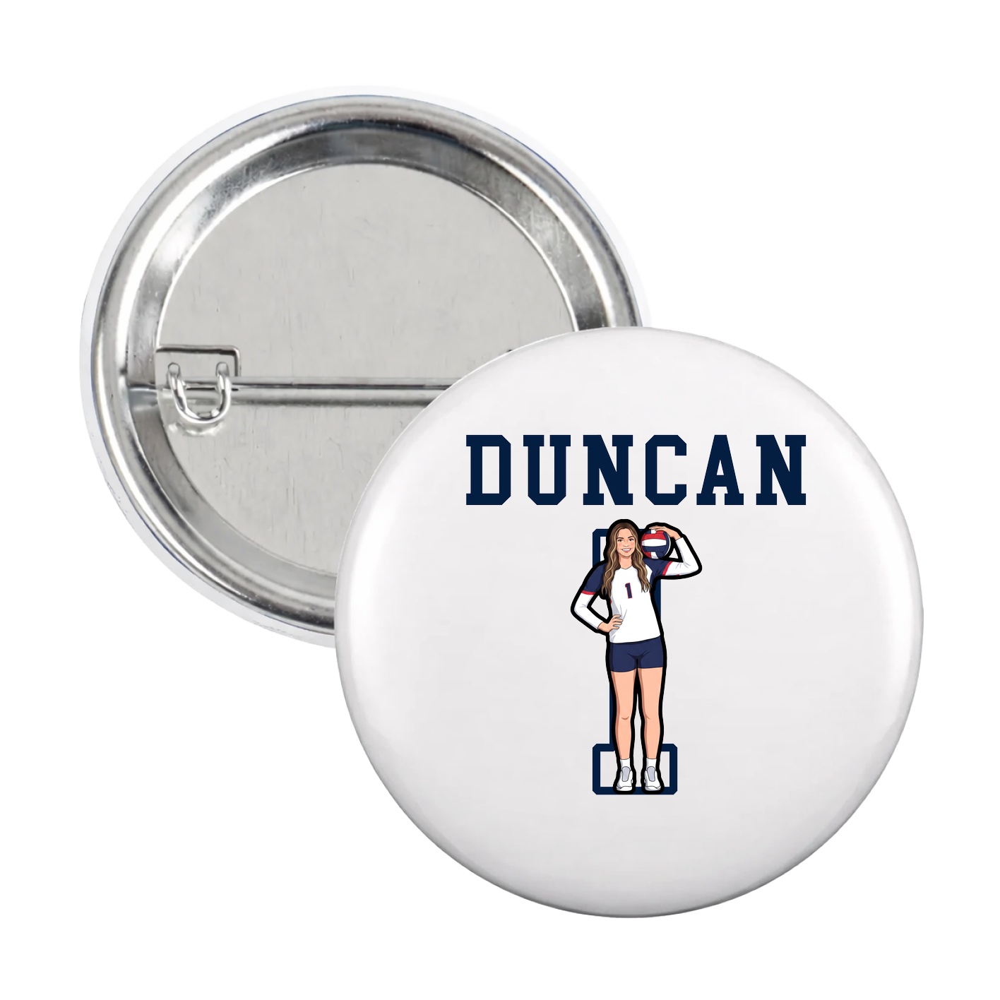 Game Day Button — Shirsey in White