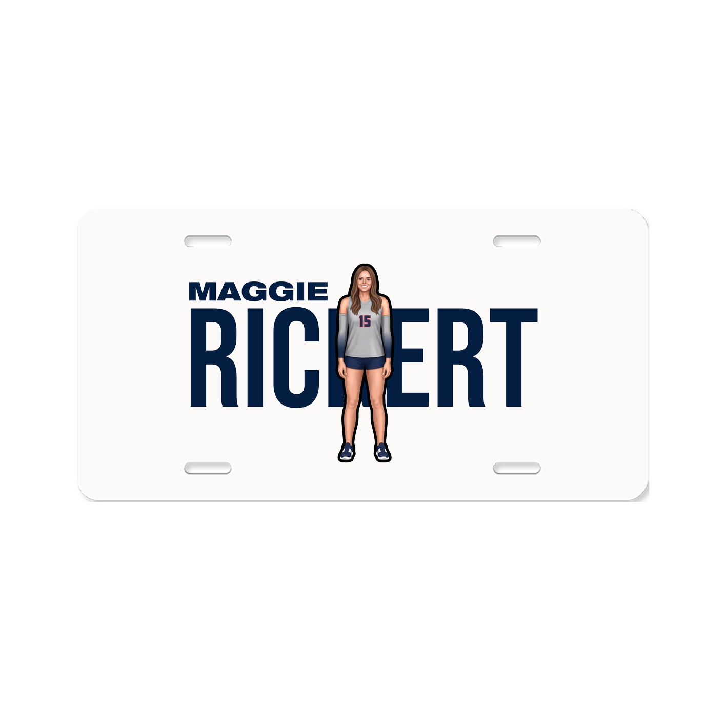 License Plate — Player Name in Classic