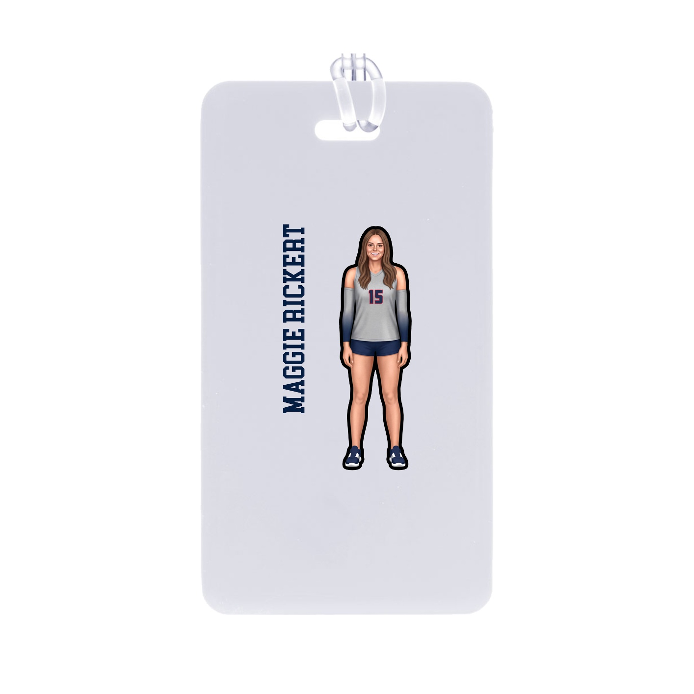 Bag Tag — Name Vertical in Classic